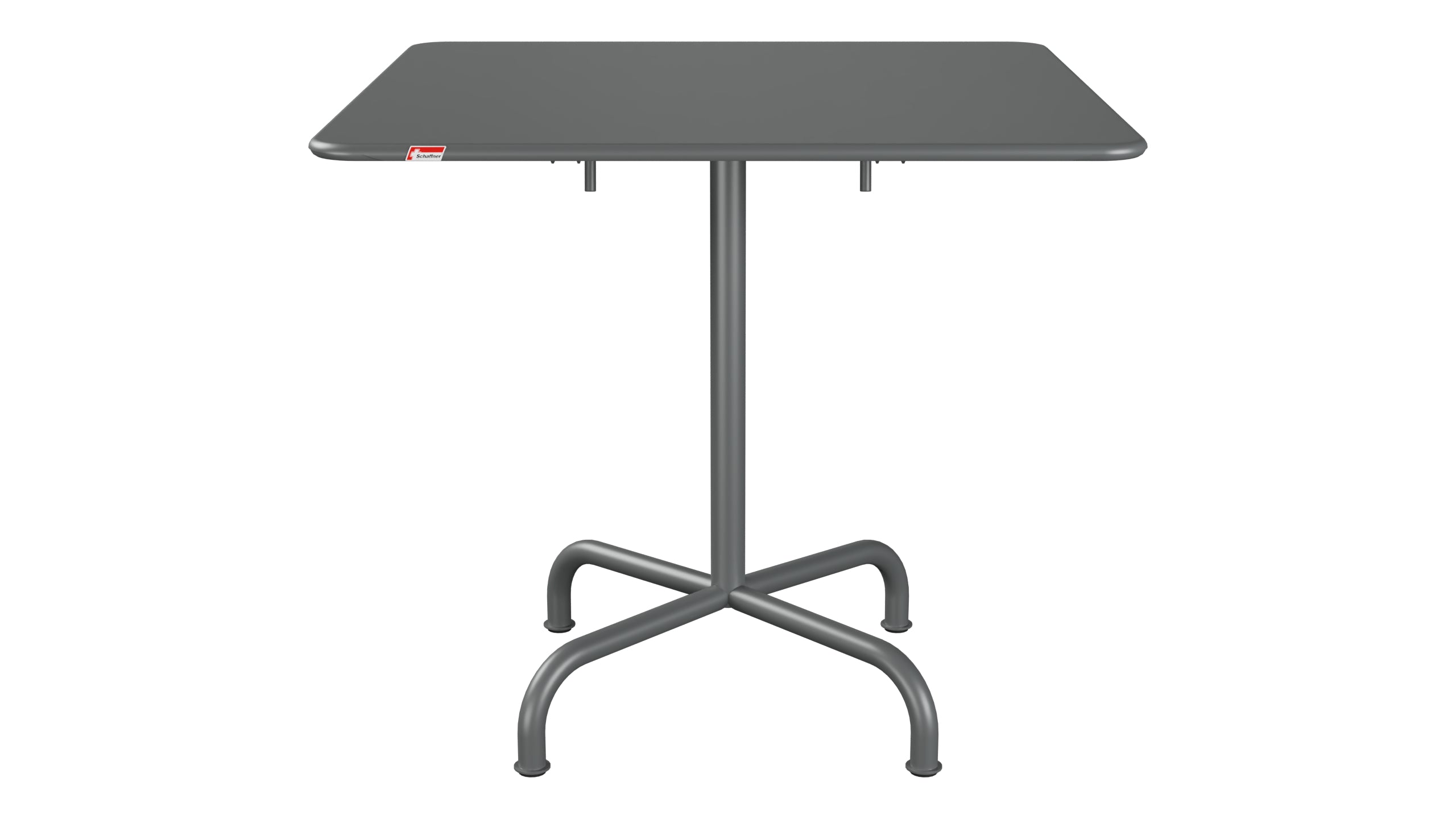 Rigi Metall-Gartentisch 80x80 klappbar in Graphit präsentiert im Onlineshop von KAQTU Design AG. Gartentisch ist von Schaffner
