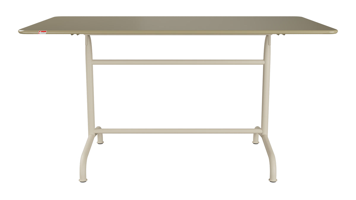 Rigi Metall-Gartentisch 140x80 klappbar in Champagner präsentiert im Onlineshop von KAQTU Design AG. Gartentisch ist von Schaffner