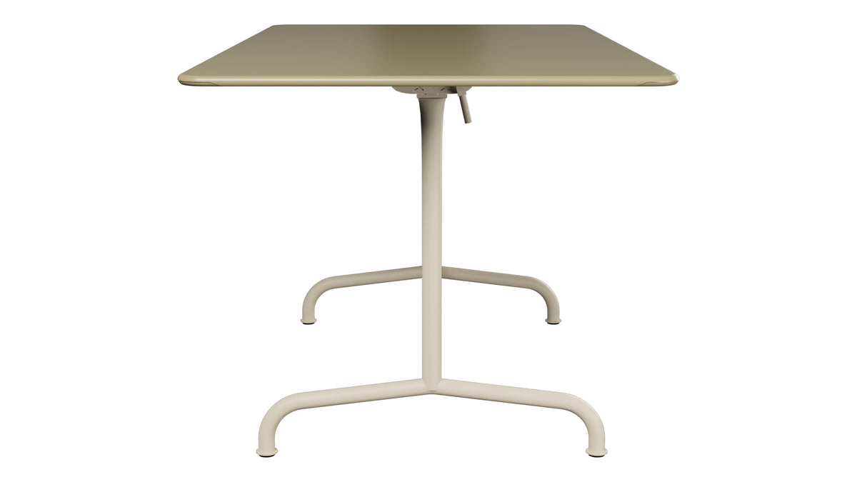 Rigi Metall-Gartentisch 140x80 klappbar in Champagner präsentiert im Onlineshop von KAQTU Design AG. Gartentisch ist von Schaffner