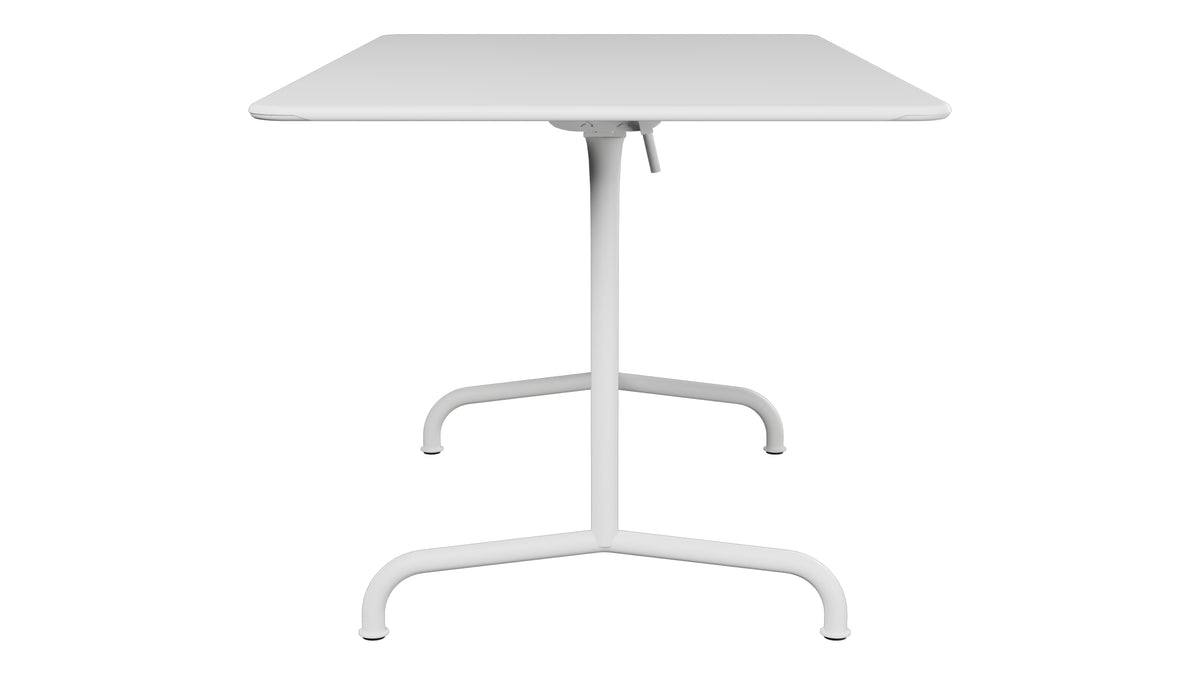 Rigi Metall-Gartentisch 140x80 klappbar in Weiss präsentiert im Onlineshop von KAQTU Design AG. Gartentisch ist von Schaffner