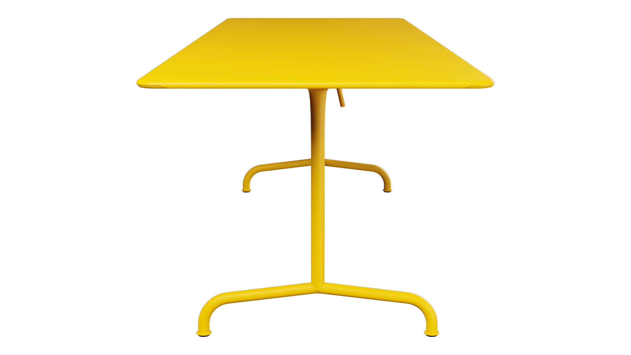 Rigi Metall-Gartentisch 240x80 klappbar in Gelb präsentiert im Onlineshop von KAQTU Design AG. Gartentisch ist von Schaffner