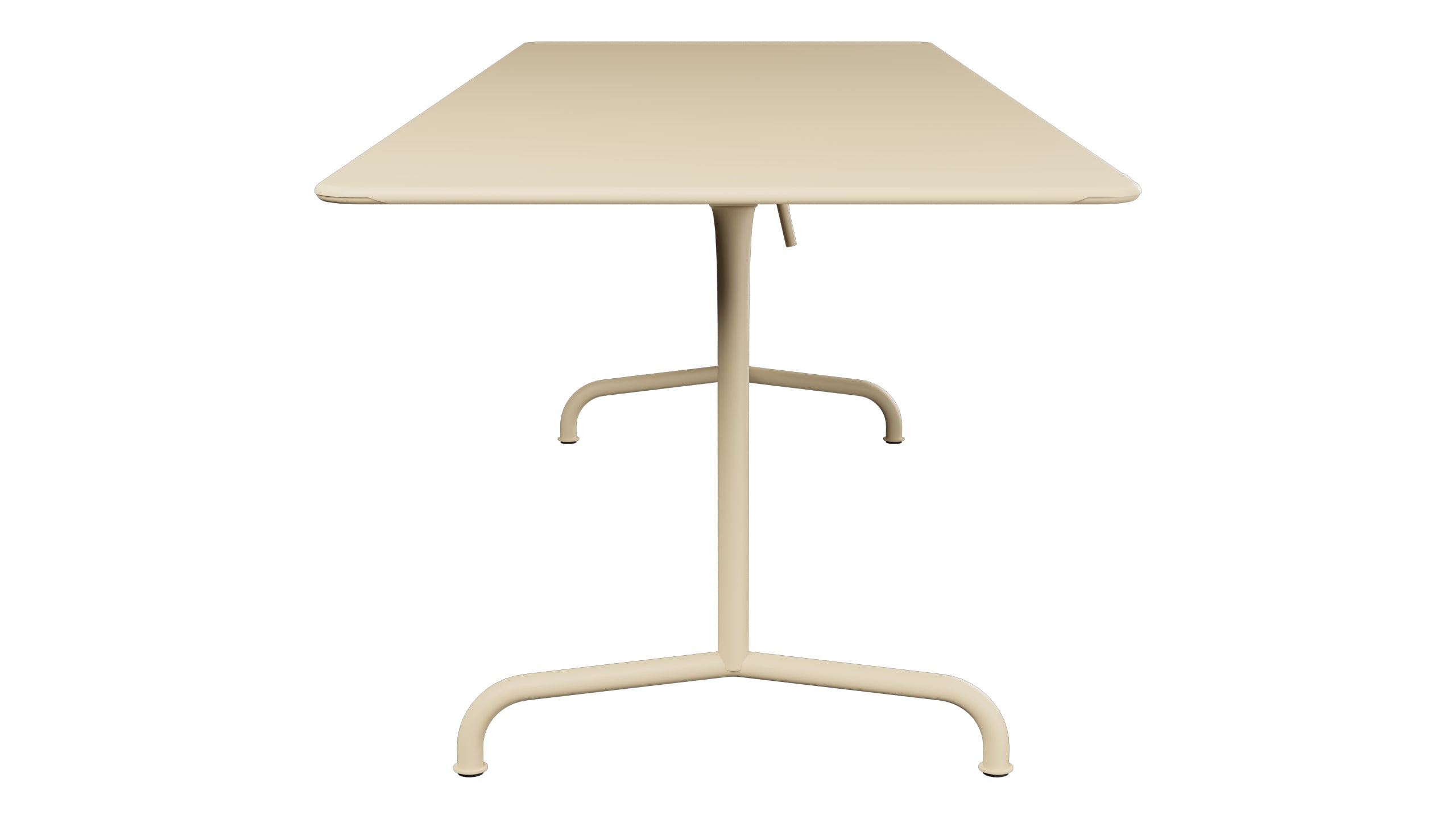 Rigi Metall-Gartentisch 240x80 klappbar in Pastellbraun präsentiert im Onlineshop von KAQTU Design AG. Gartentisch ist von Schaffner