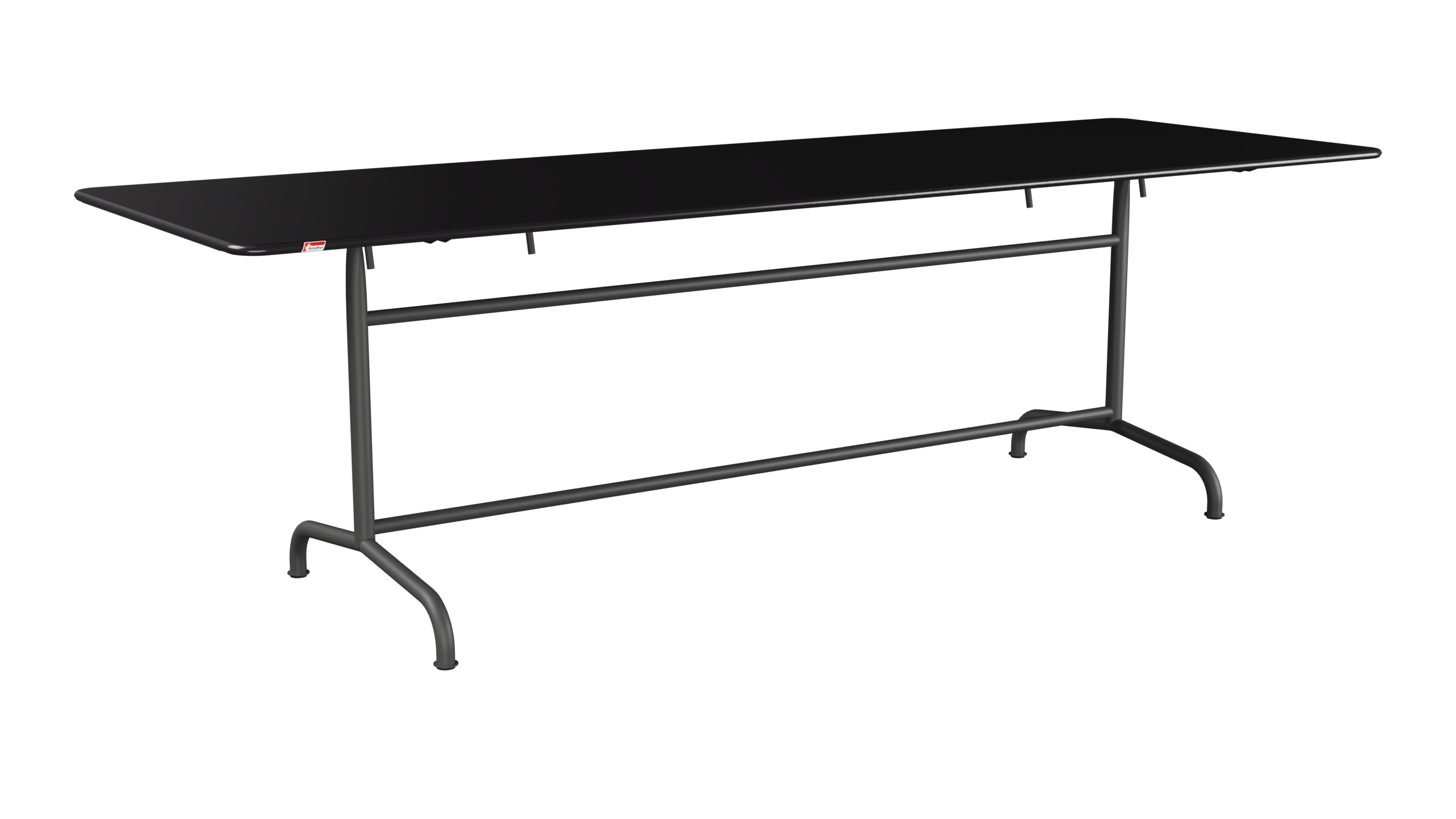 Rigi Metall-Gartentisch 240x80 klappbar in Schwarz präsentiert im Onlineshop von KAQTU Design AG. Gartentisch ist von Schaffner