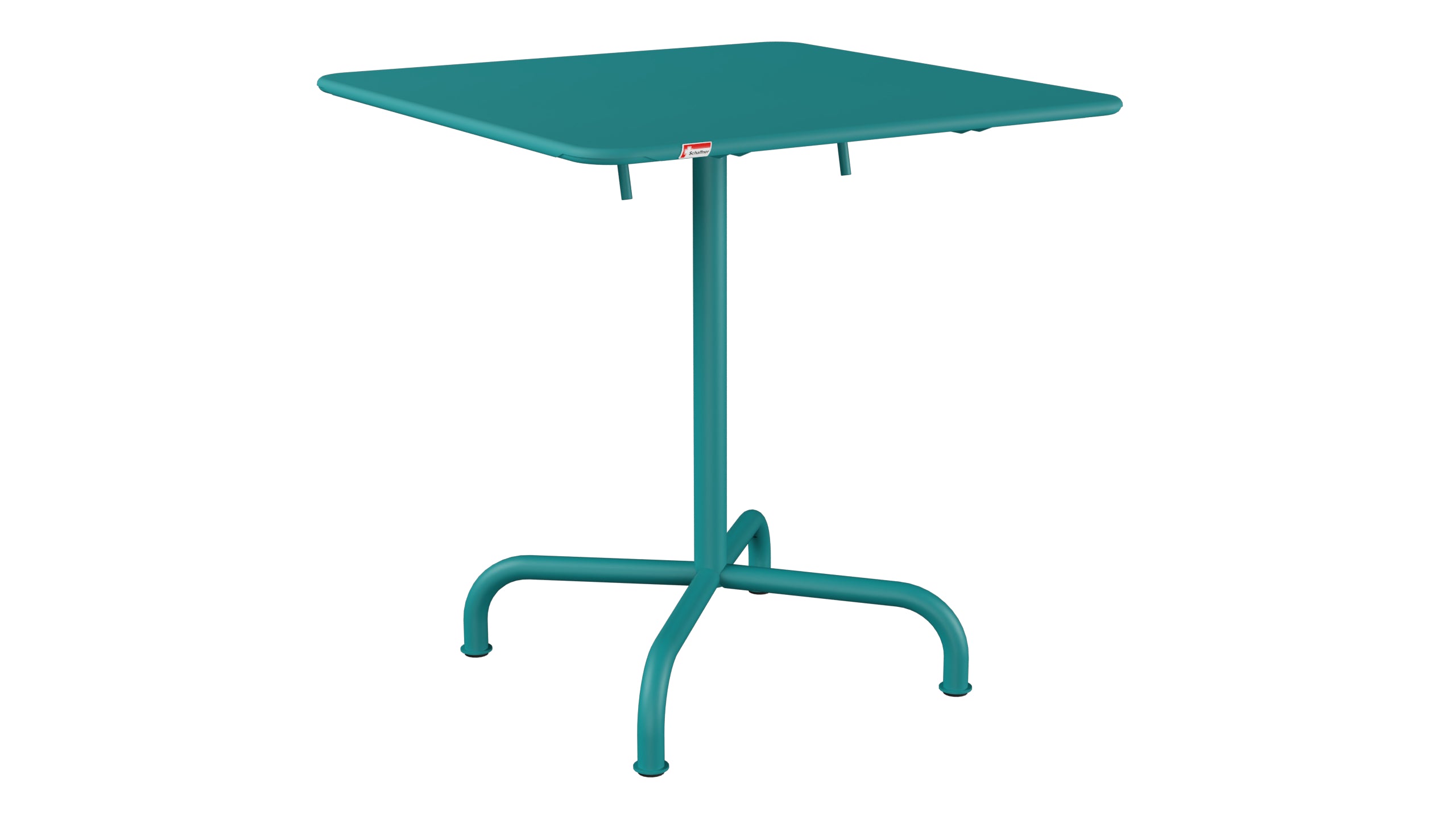 Rigi Metall-Gartentisch 70x70 klappbar in Kaliblau präsentiert im Onlineshop von KAQTU Design AG. Gartentisch ist von Schaffner