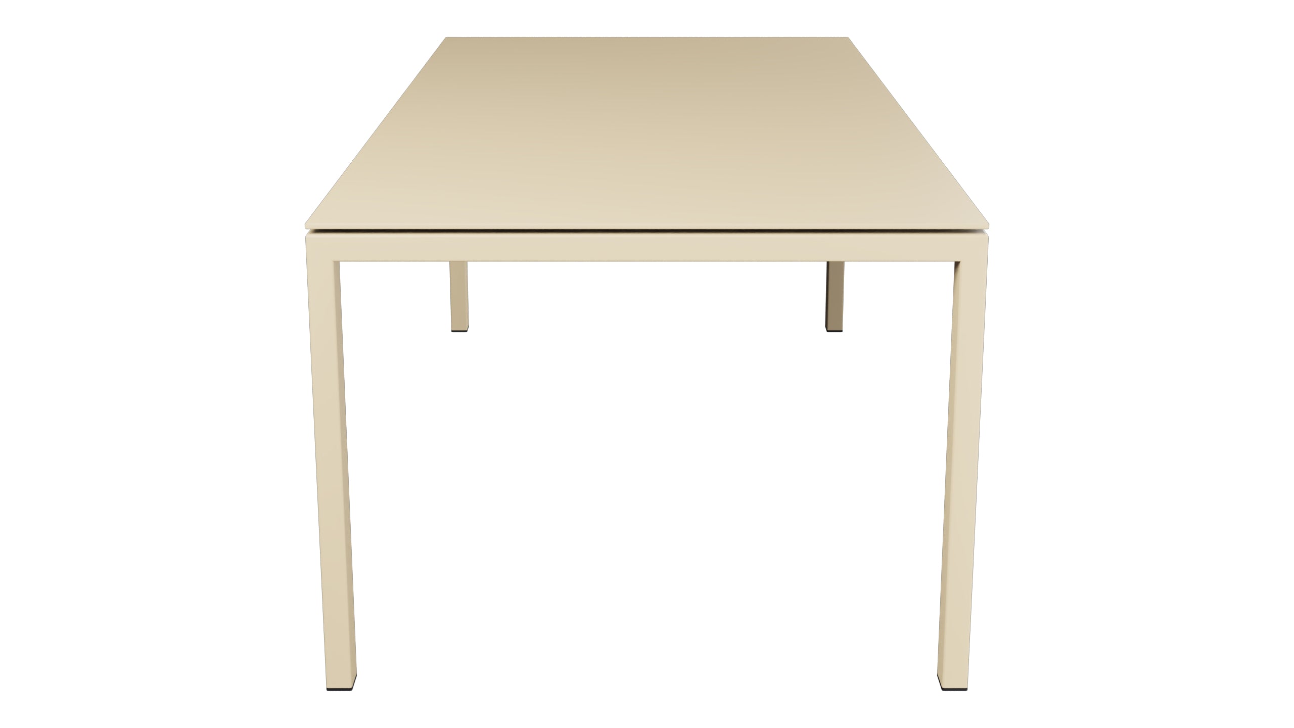 Luzern Glasfaser-Gartentisch 220x100 in Pastellbraun präsentiert im Onlineshop von KAQTU Design AG. Gartentisch ist von Schaffner