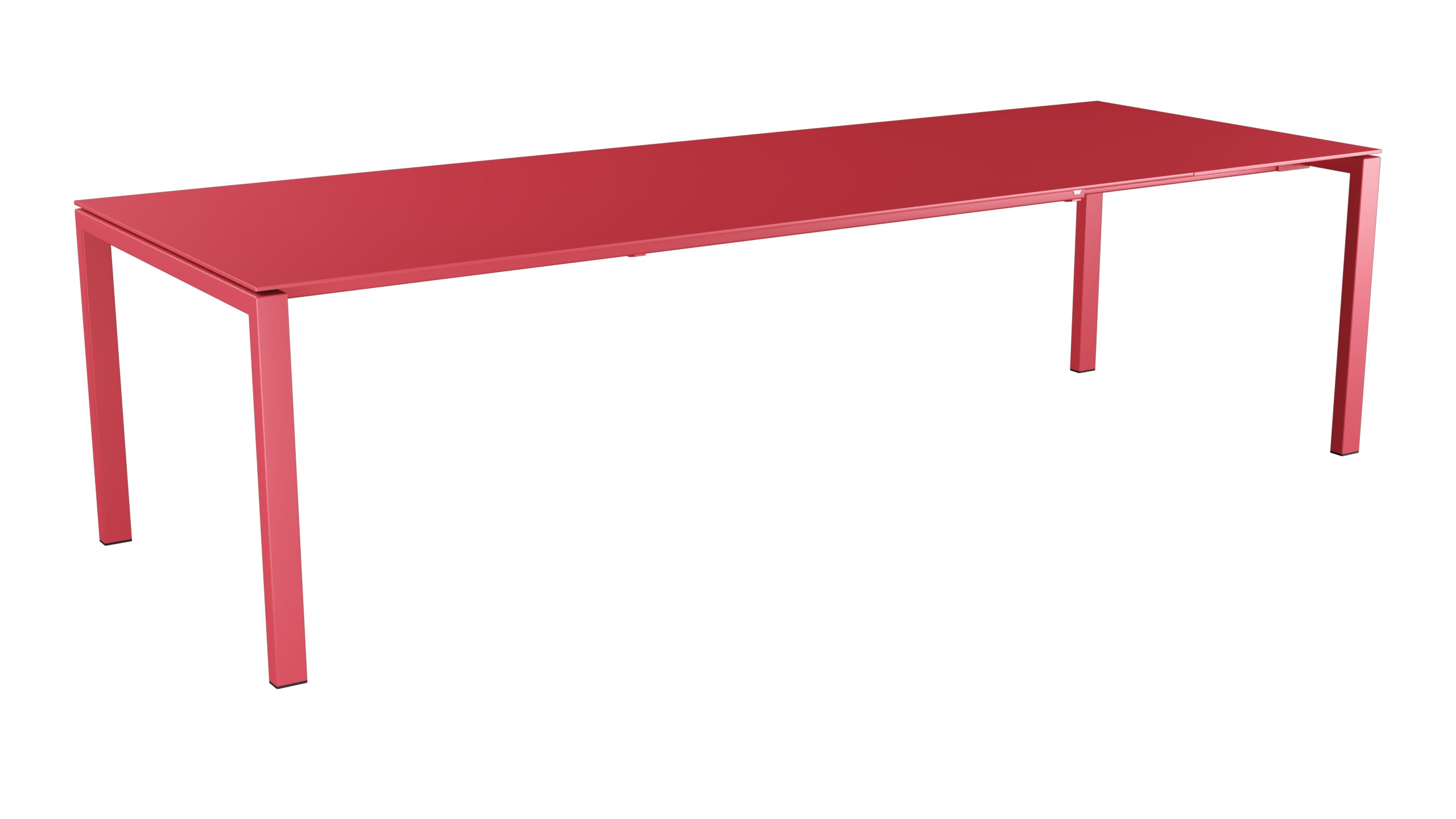 Luzern Glasfaser-Gartentisch 220/280x100 ausziehbar in Ahornrot präsentiert im Onlineshop von KAQTU Design AG. Gartentisch ist von Schaffner