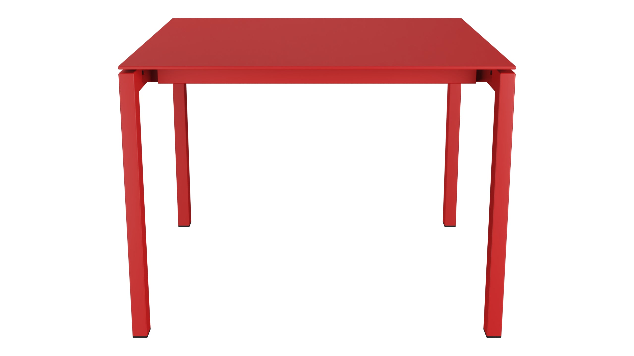 Luzern Glasfaser-Gartentisch 100x100 in Rot präsentiert im Onlineshop von KAQTU Design AG. Gartentisch ist von Schaffner