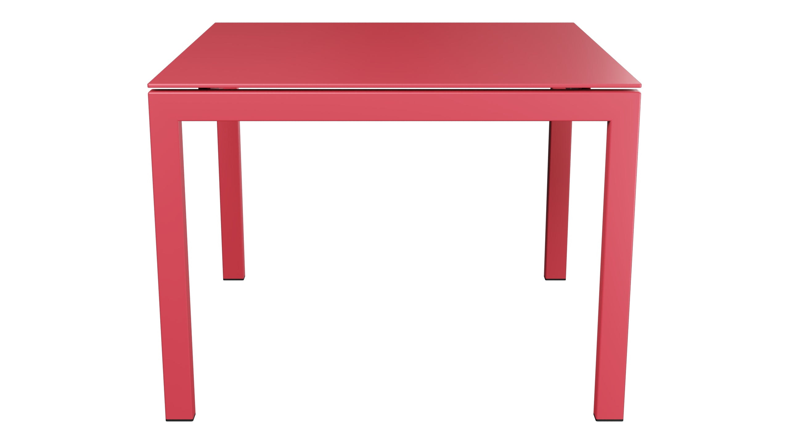 Luzern Glasfaser-Gartentisch 100x100 in Ahornrot präsentiert im Onlineshop von KAQTU Design AG. Gartentisch ist von Schaffner