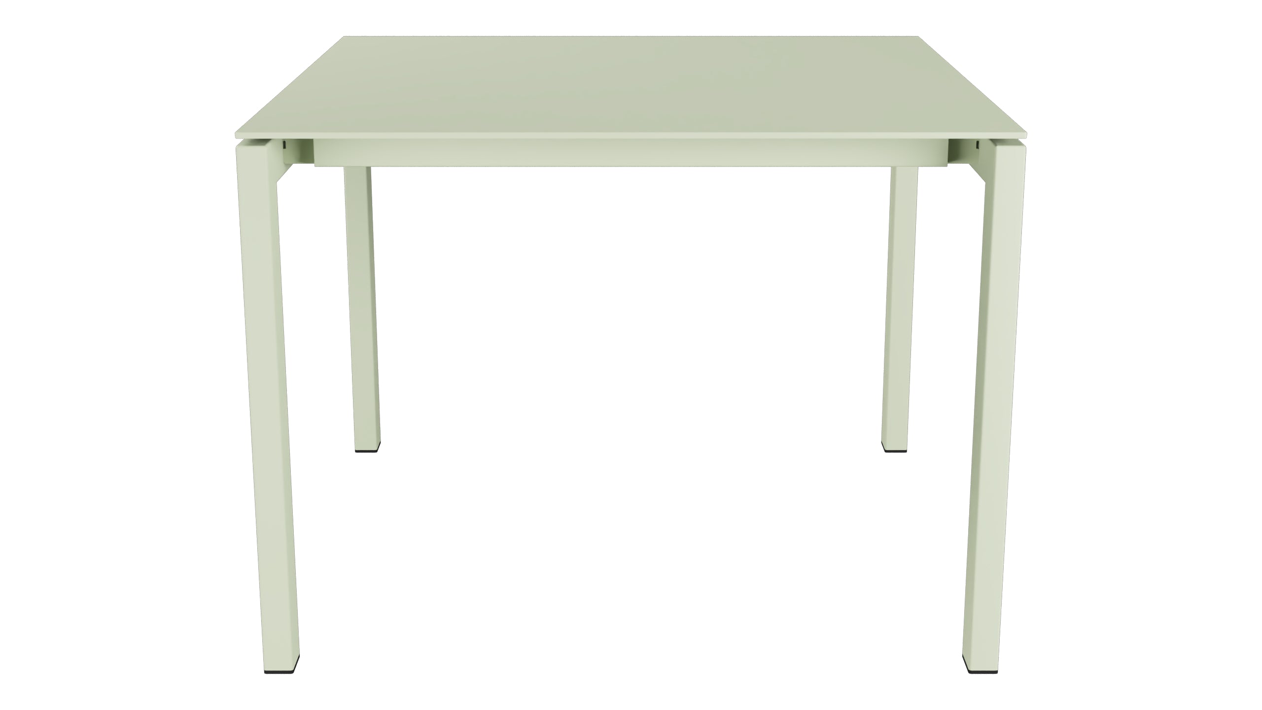 Luzern Glasfaser-Gartentisch 100x100 in Pastellgrün präsentiert im Onlineshop von KAQTU Design AG. Gartentisch ist von Schaffner
