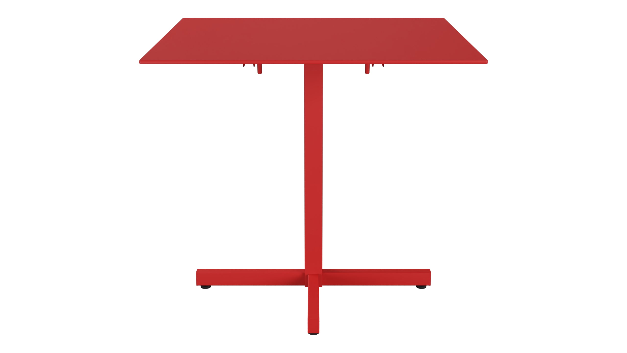 Luzern Glasfaser-Gartentisch Decor 80x80 klappbar in Rot präsentiert im Onlineshop von KAQTU Design AG. Gartentisch ist von Schaffner