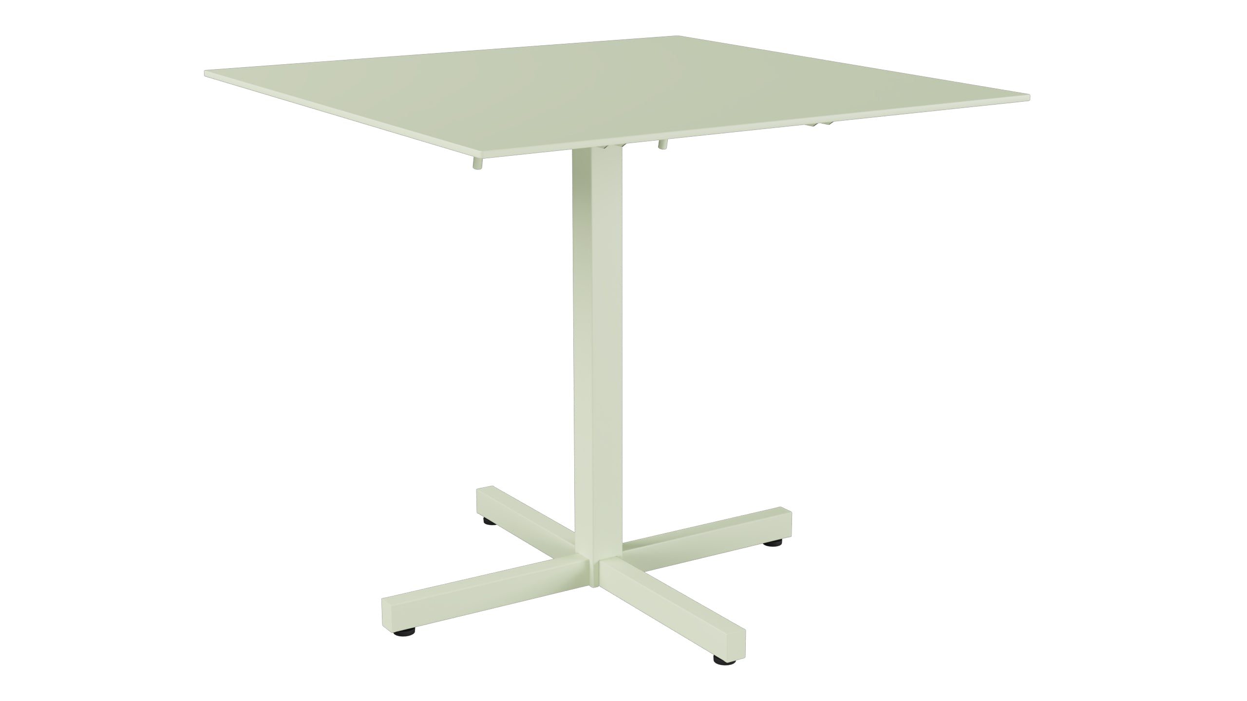 Luzern Glasfaser-Gartentisch Decor 80x80 klappbar in Pastellgrün präsentiert im Onlineshop von KAQTU Design AG. Gartentisch ist von Schaffner