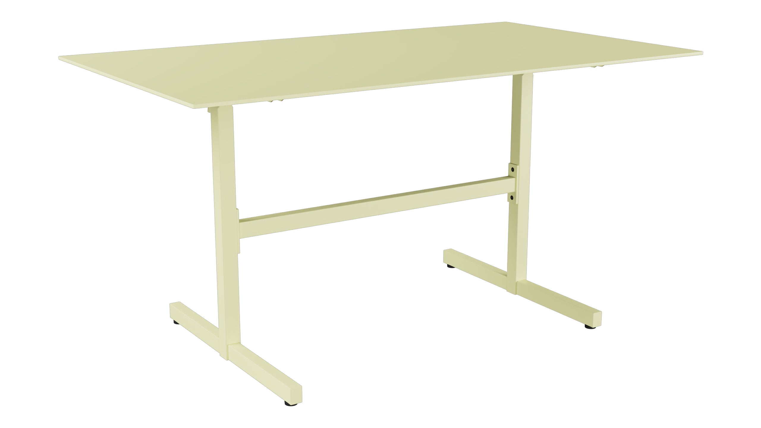 Luzern Glasfaser-Gartentisch Decor 140x80 klappbar in Buchsbaumgelb präsentiert im Onlineshop von KAQTU Design AG. Gartentisch ist von Schaffner