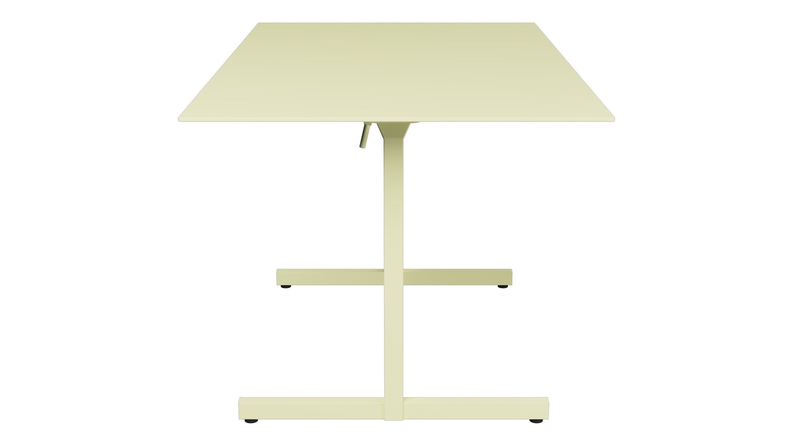 Luzern Glasfaser-Gartentisch Decor 140x80 klappbar in Buchsbaumgelb präsentiert im Onlineshop von KAQTU Design AG. Gartentisch ist von Schaffner