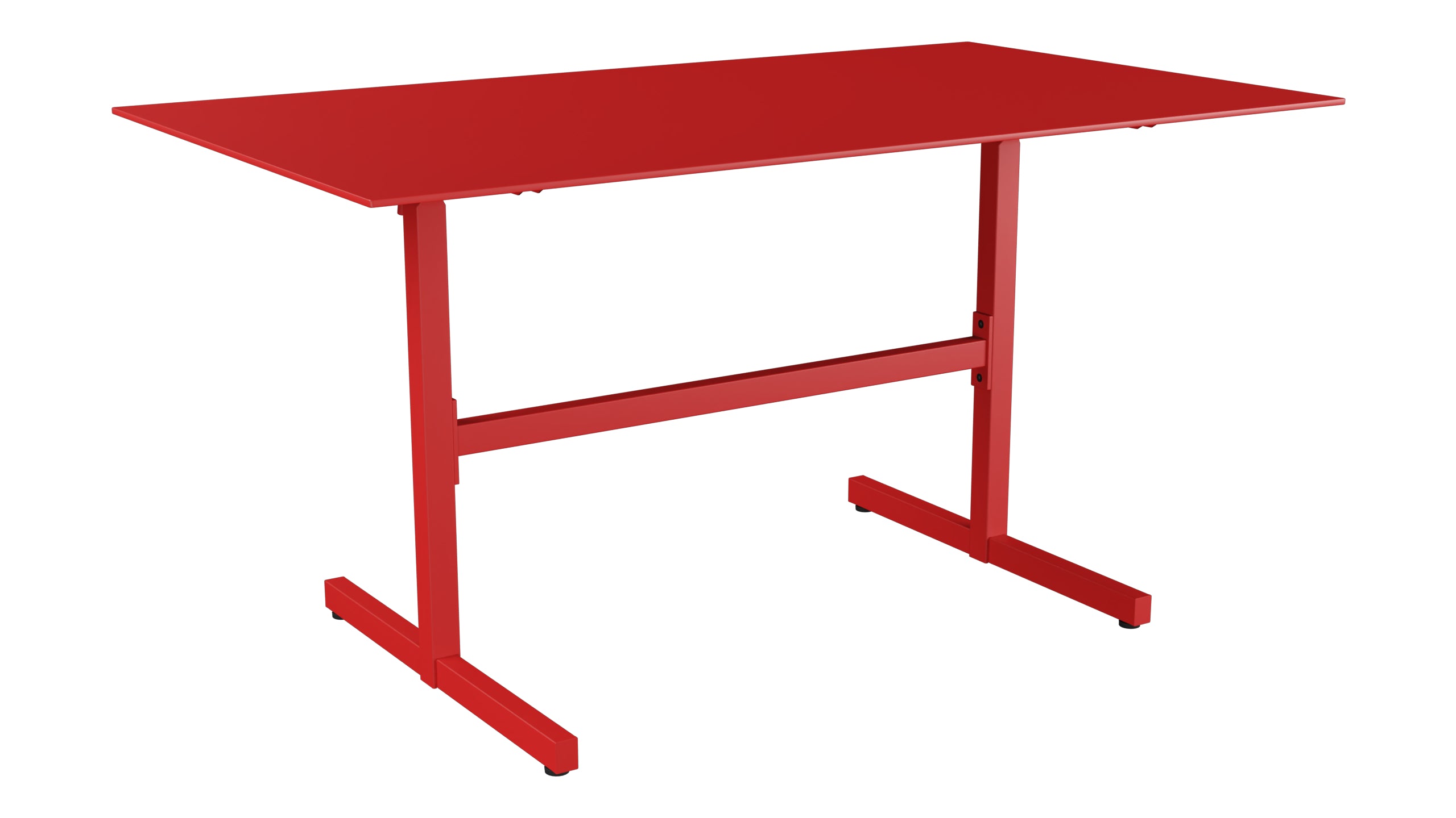 Luzern Glasfaser-Gartentisch Decor 140x80 klappbar in Rot präsentiert im Onlineshop von KAQTU Design AG. Gartentisch ist von Schaffner