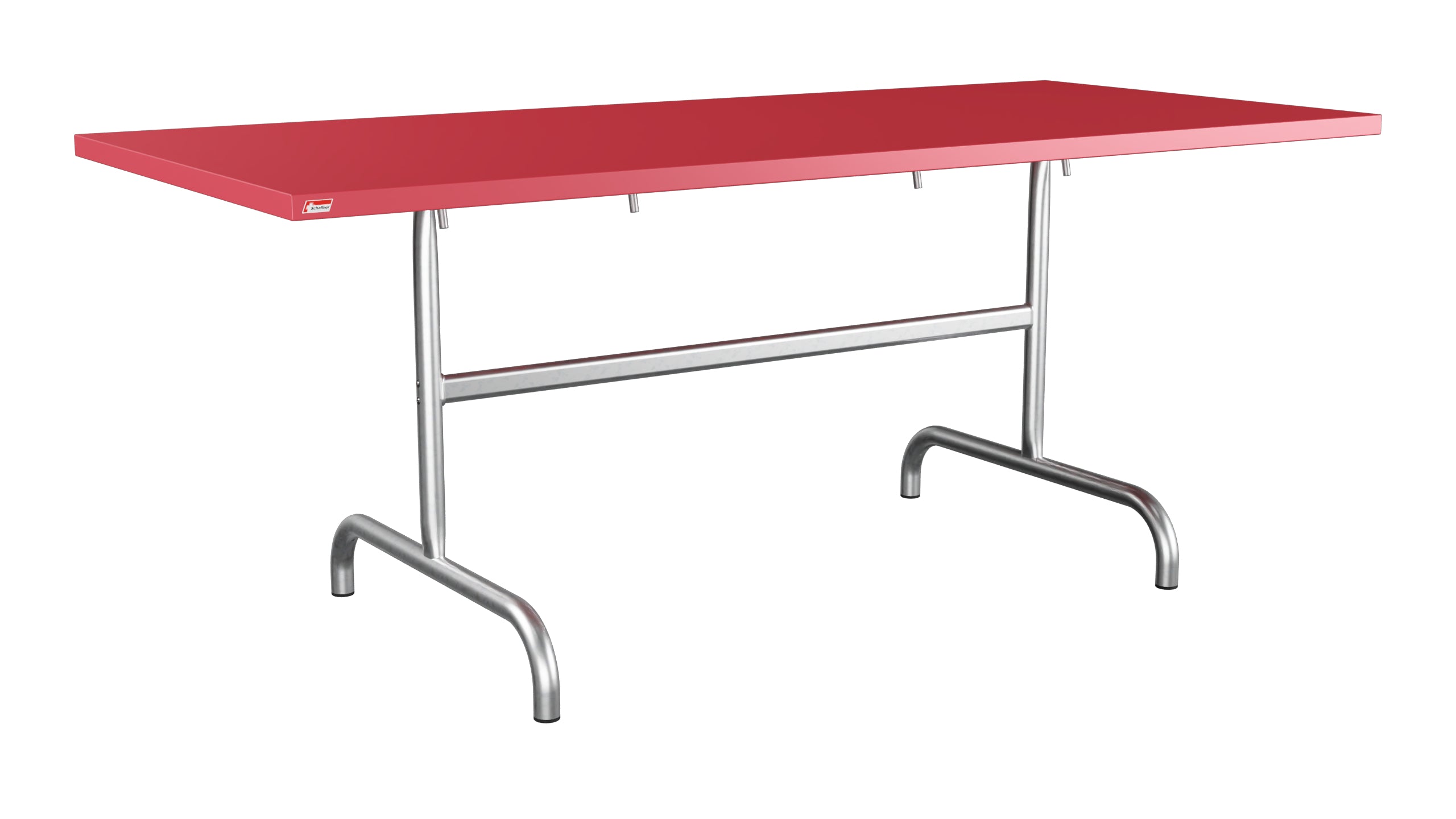 Säntis Metall-Gartentisch 180x80 klappbar in Ahornrot präsentiert im Onlineshop von KAQTU Design AG. Gartentisch ist von Schaffner