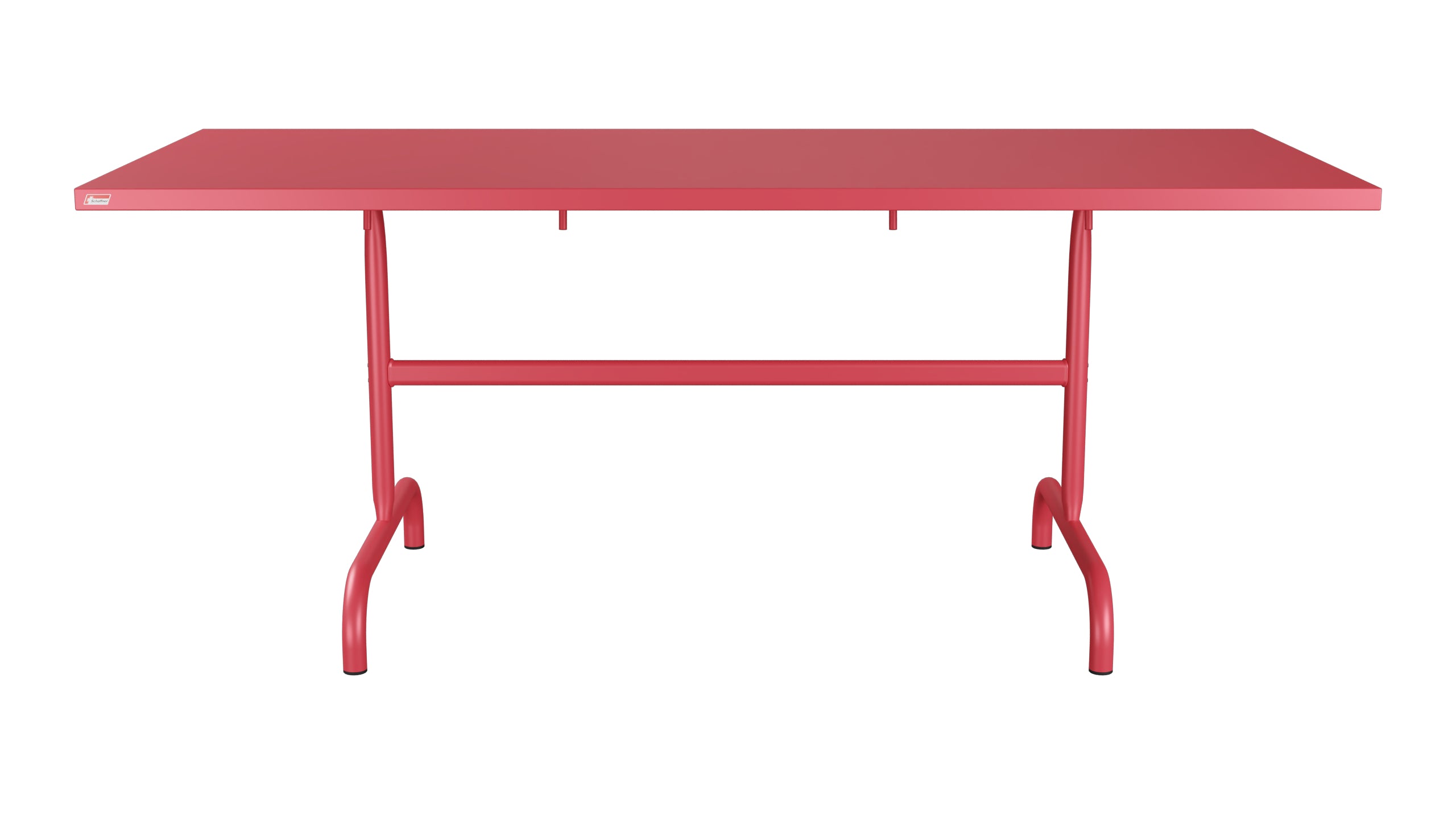 Säntis Metall-Gartentisch 180x80 klappbar in Ahornrot präsentiert im Onlineshop von KAQTU Design AG. Gartentisch ist von Schaffner