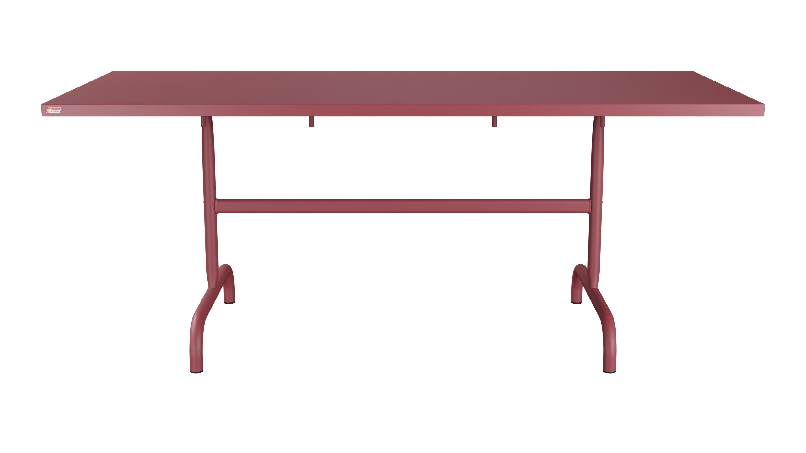 Säntis Metall-Gartentisch 180x80 klappbar in Bordeaux präsentiert im Onlineshop von KAQTU Design AG. Gartentisch ist von Schaffner
