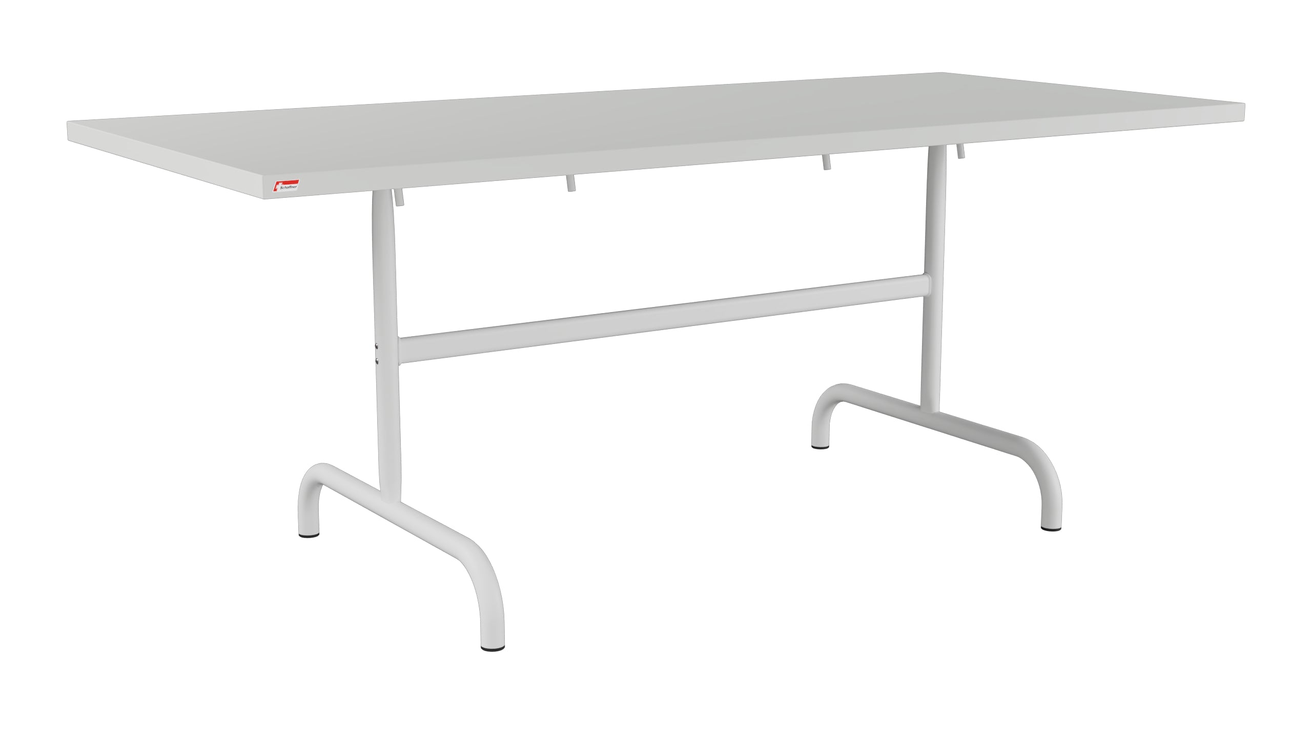 Säntis Metall-Gartentisch 180x80 klappbar in Alusilber präsentiert im Onlineshop von KAQTU Design AG. Gartentisch ist von Schaffner