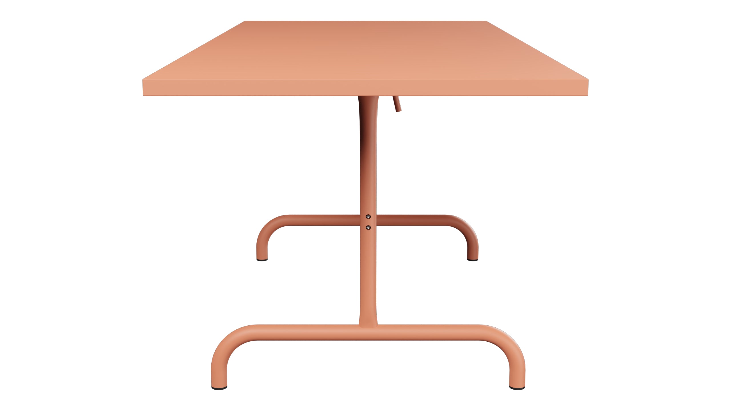 Säntis Metall-Gartentisch 180x80 klappbar in Pastellterracotta präsentiert im Onlineshop von KAQTU Design AG. Gartentisch ist von Schaffner