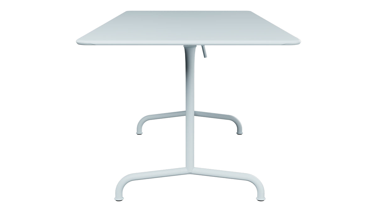 Rigi Metall-Gartentisch 180x80 klappbar in Pastellblau präsentiert im Onlineshop von KAQTU Design AG. Gartentisch ist von Schaffner