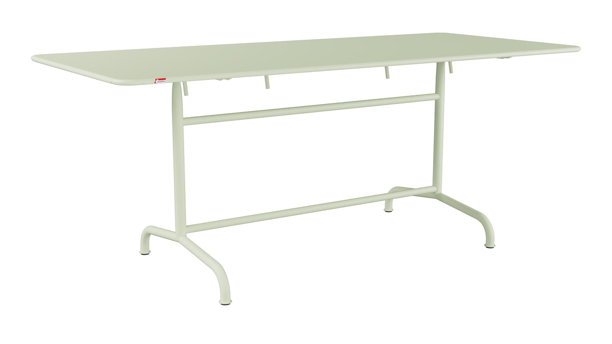 Rigi Metall-Gartentisch 180x80 klappbar in Pastellgrün präsentiert im Onlineshop von KAQTU Design AG. Gartentisch ist von Schaffner