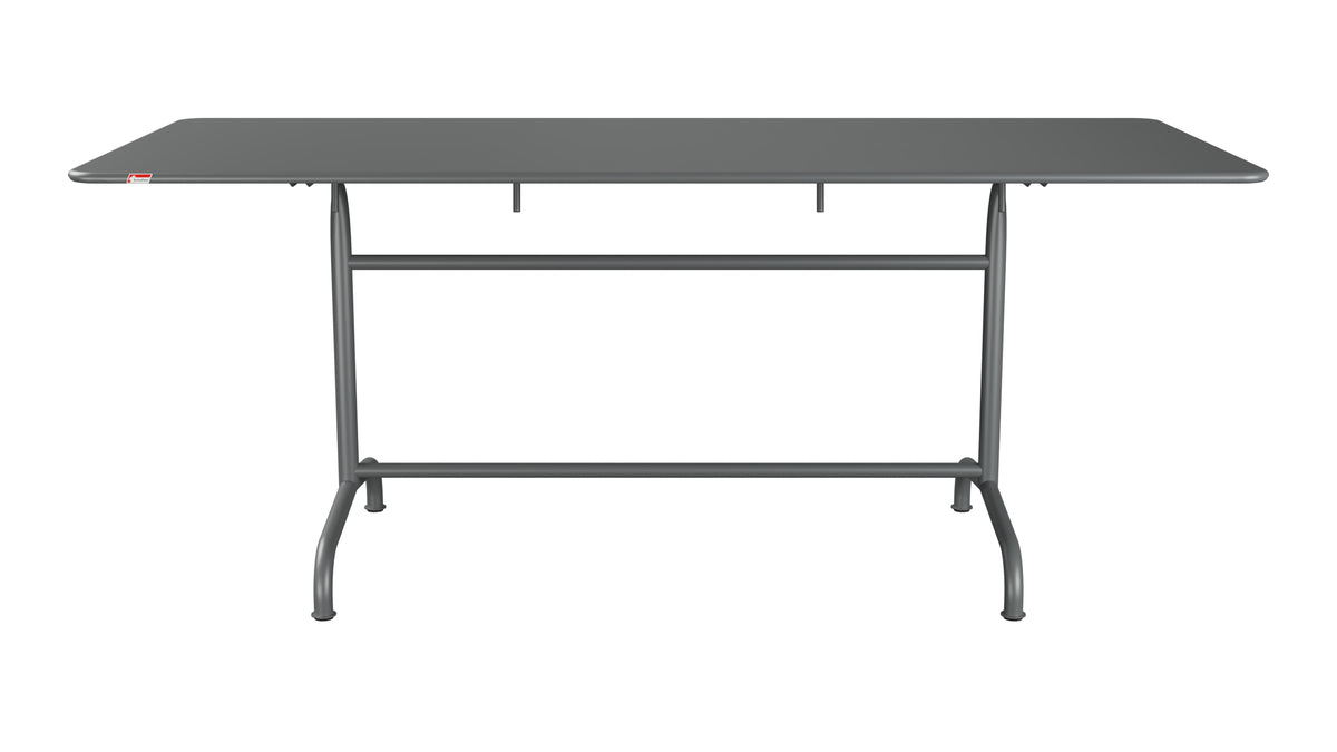 Rigi Metall-Gartentisch 180x80 klappbar in Graphit präsentiert im Onlineshop von KAQTU Design AG. Gartentisch ist von Schaffner