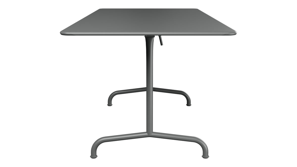 Rigi Metall-Gartentisch 180x80 klappbar in Graphit präsentiert im Onlineshop von KAQTU Design AG. Gartentisch ist von Schaffner