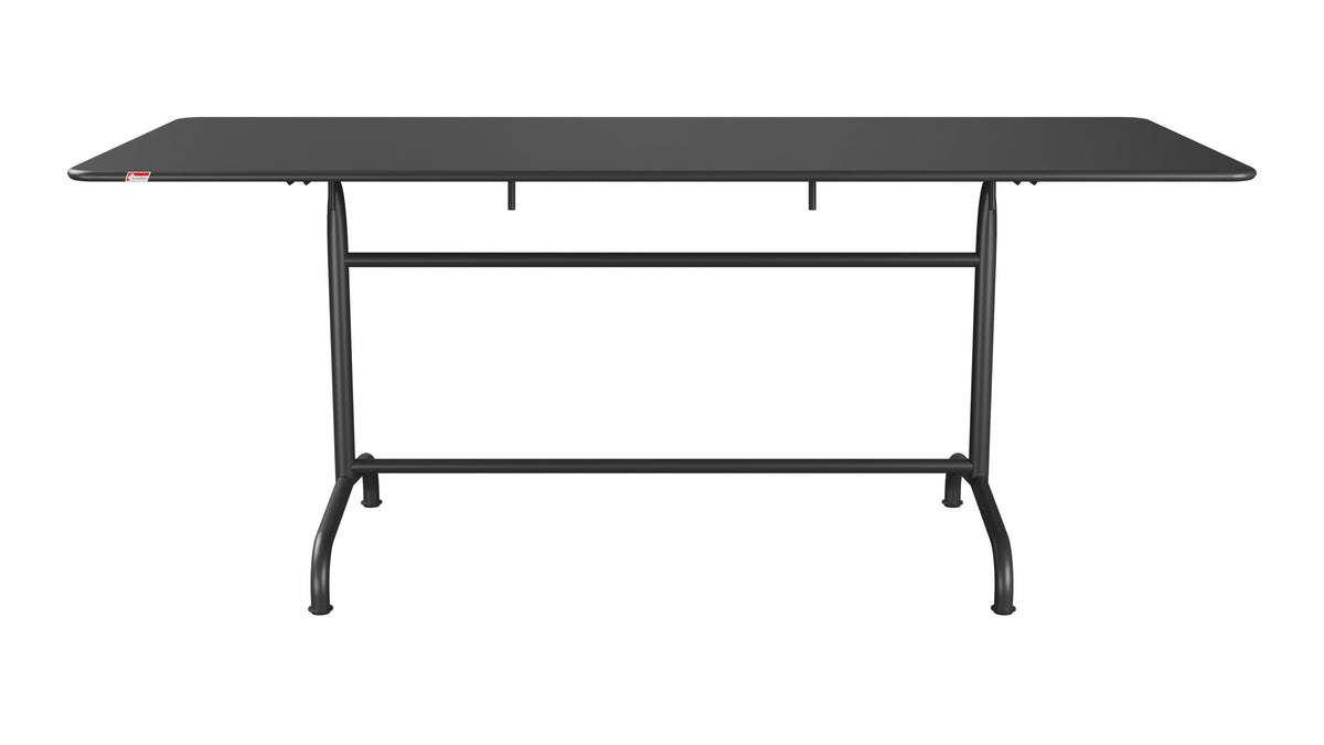 Rigi Metall-Gartentisch 180x80 klappbar in Anthrazit präsentiert im Onlineshop von KAQTU Design AG. Gartentisch ist von Schaffner
