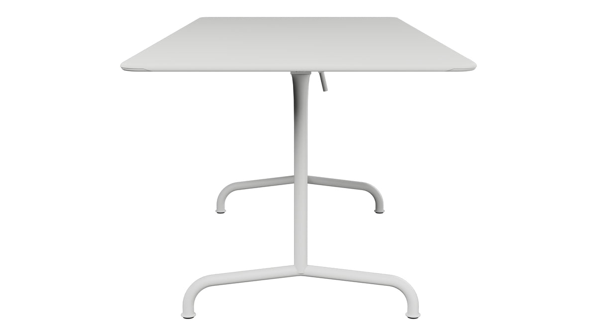 Rigi Metall-Gartentisch 180x80 klappbar in Alusilber präsentiert im Onlineshop von KAQTU Design AG. Gartentisch ist von Schaffner