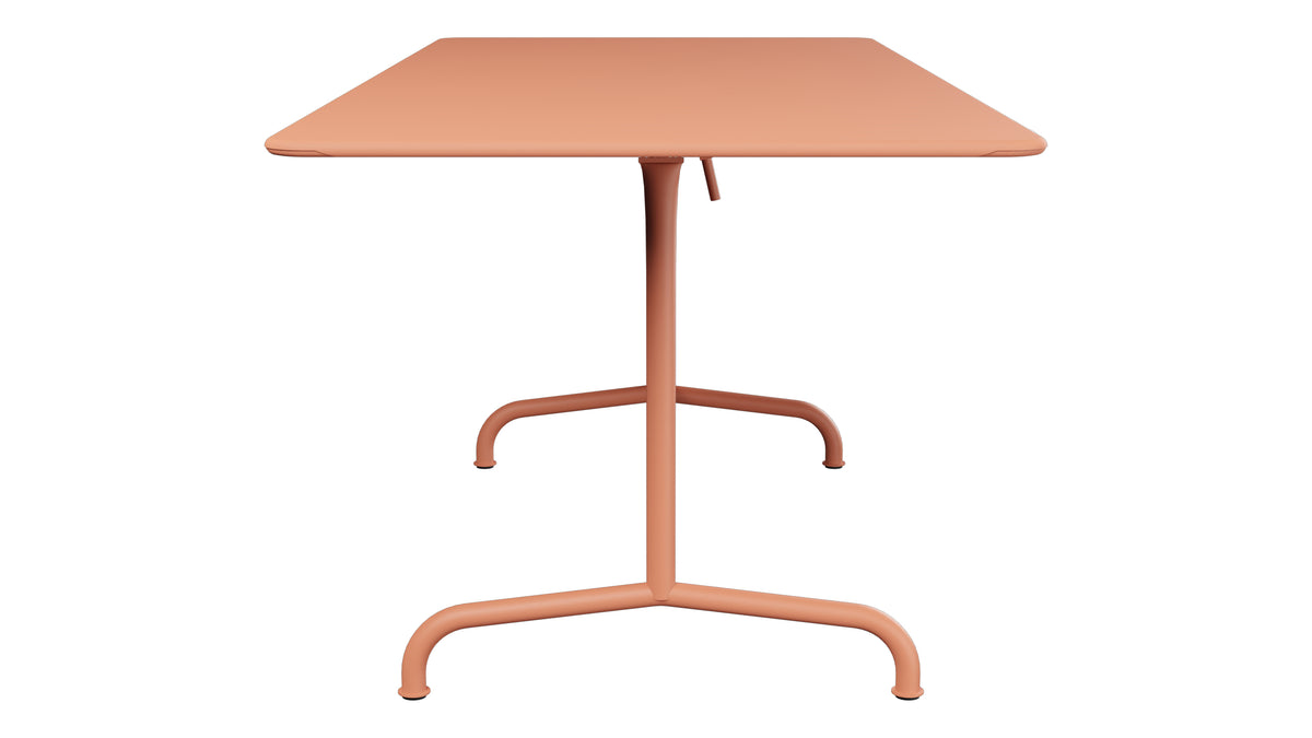 Rigi Metall-Gartentisch 180x80 klappbar in Pastellterracotta präsentiert im Onlineshop von KAQTU Design AG. Gartentisch ist von Schaffner