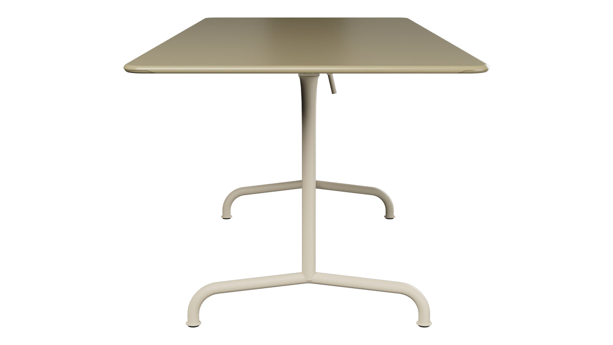 Rigi Metall-Gartentisch 180x80 klappbar in Champagner präsentiert im Onlineshop von KAQTU Design AG. Gartentisch ist von Schaffner