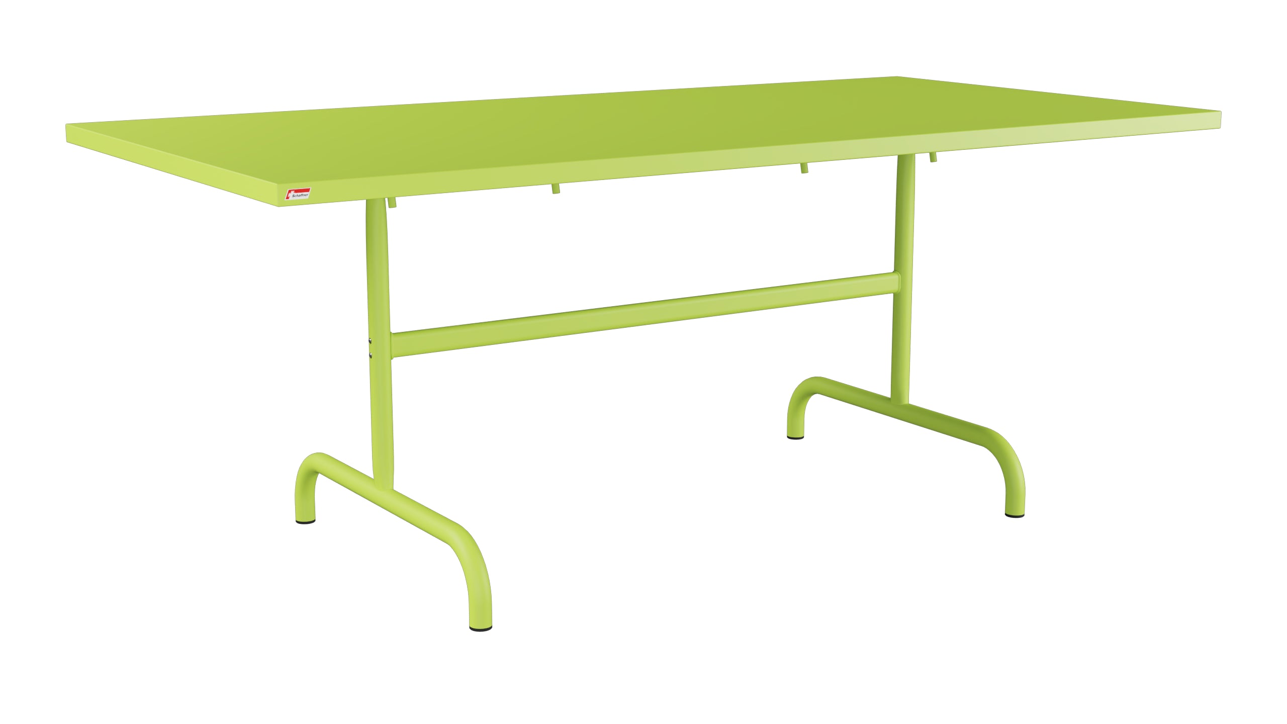 Säntis Metall-Gartentisch 180x90 klappbar in Hellgrün präsentiert im Onlineshop von KAQTU Design AG. Gartentisch ist von Schaffner