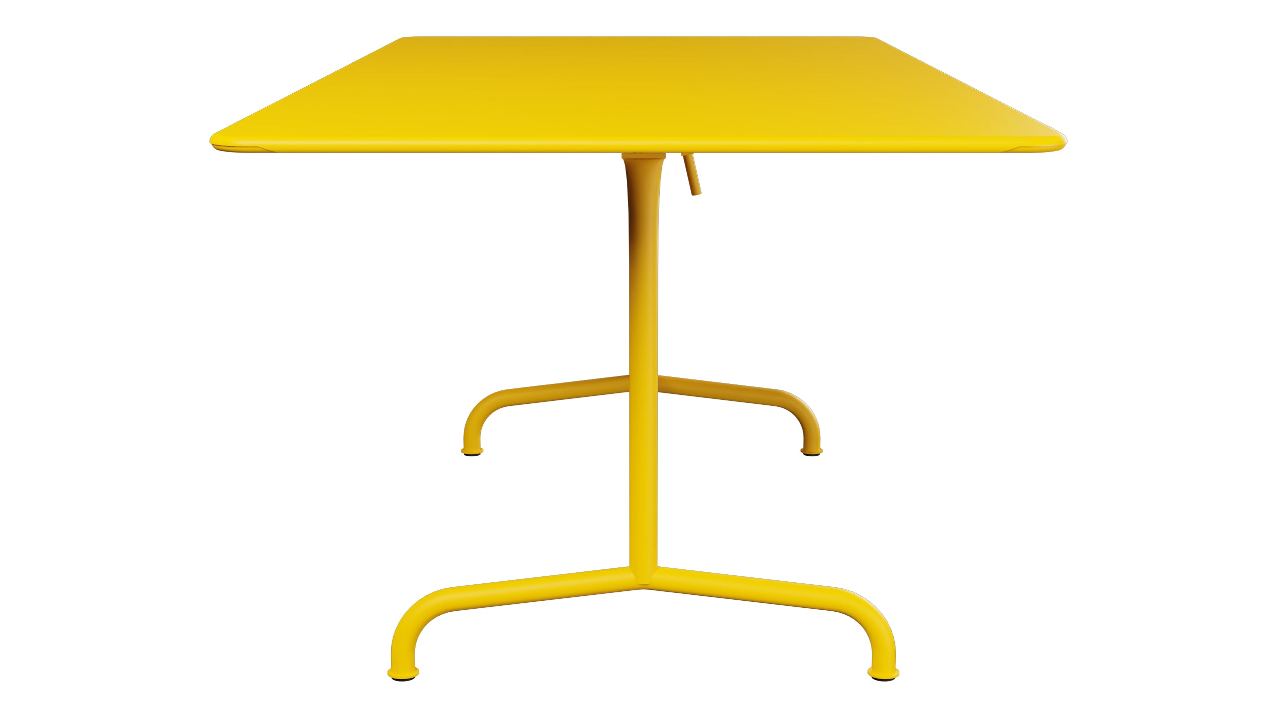 Rigi Metall-Gartentisch 180x90 klappbar in Gelb präsentiert im Onlineshop von KAQTU Design AG. Gartentisch ist von Schaffner