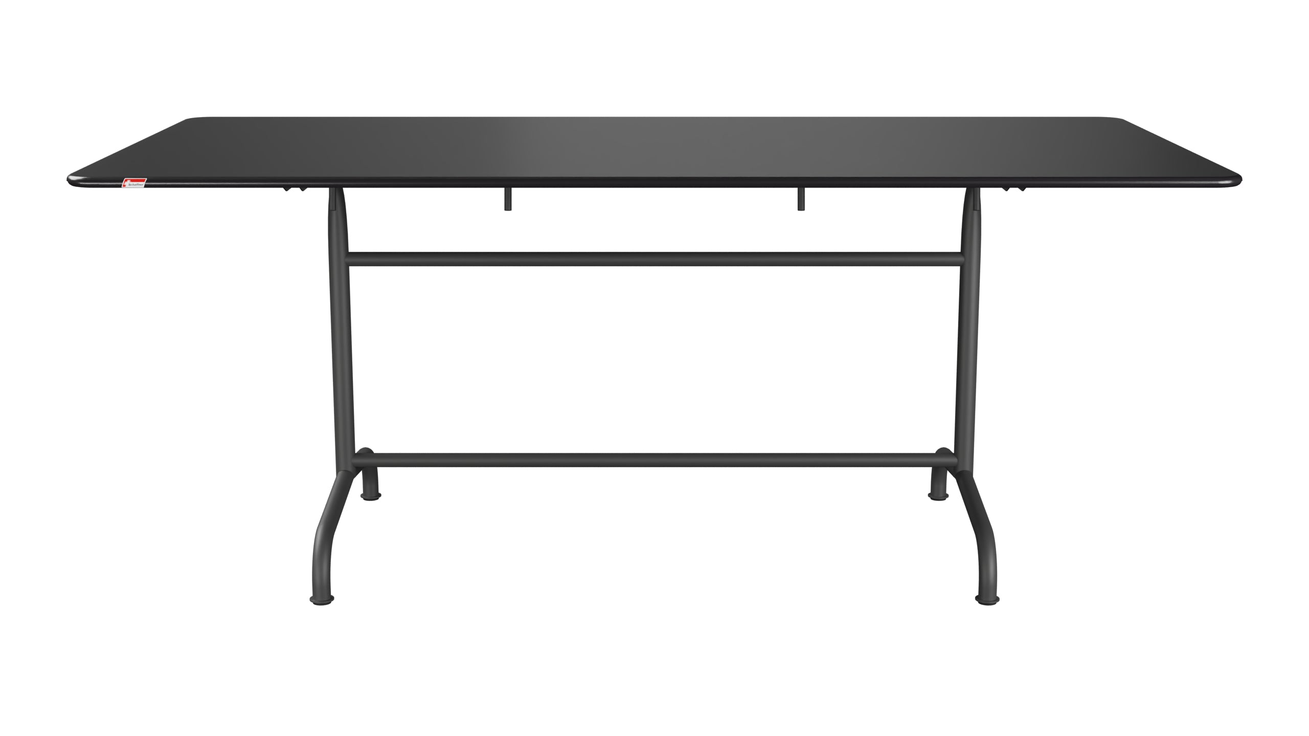 Rigi Metall-Gartentisch 180x90 klappbar in Schwarz präsentiert im Onlineshop von KAQTU Design AG. Gartentisch ist von Schaffner