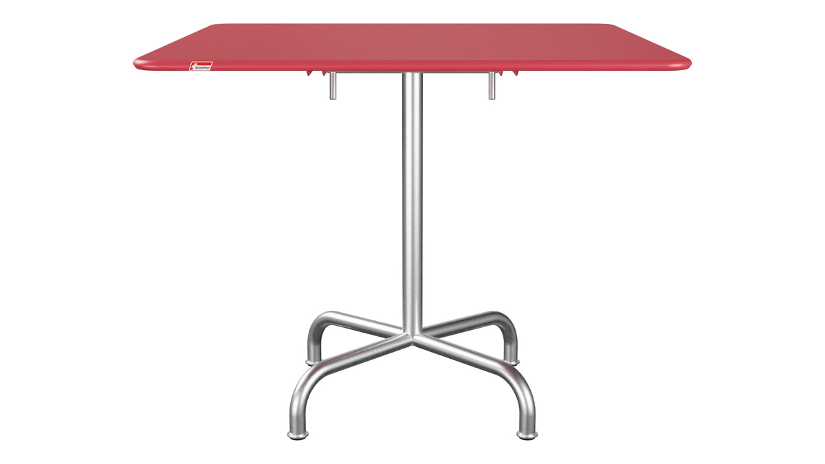 Rigi Metall-Gartentisch 90x90 klappbar in Ahornrot präsentiert im Onlineshop von KAQTU Design AG. Gartentisch ist von Schaffner