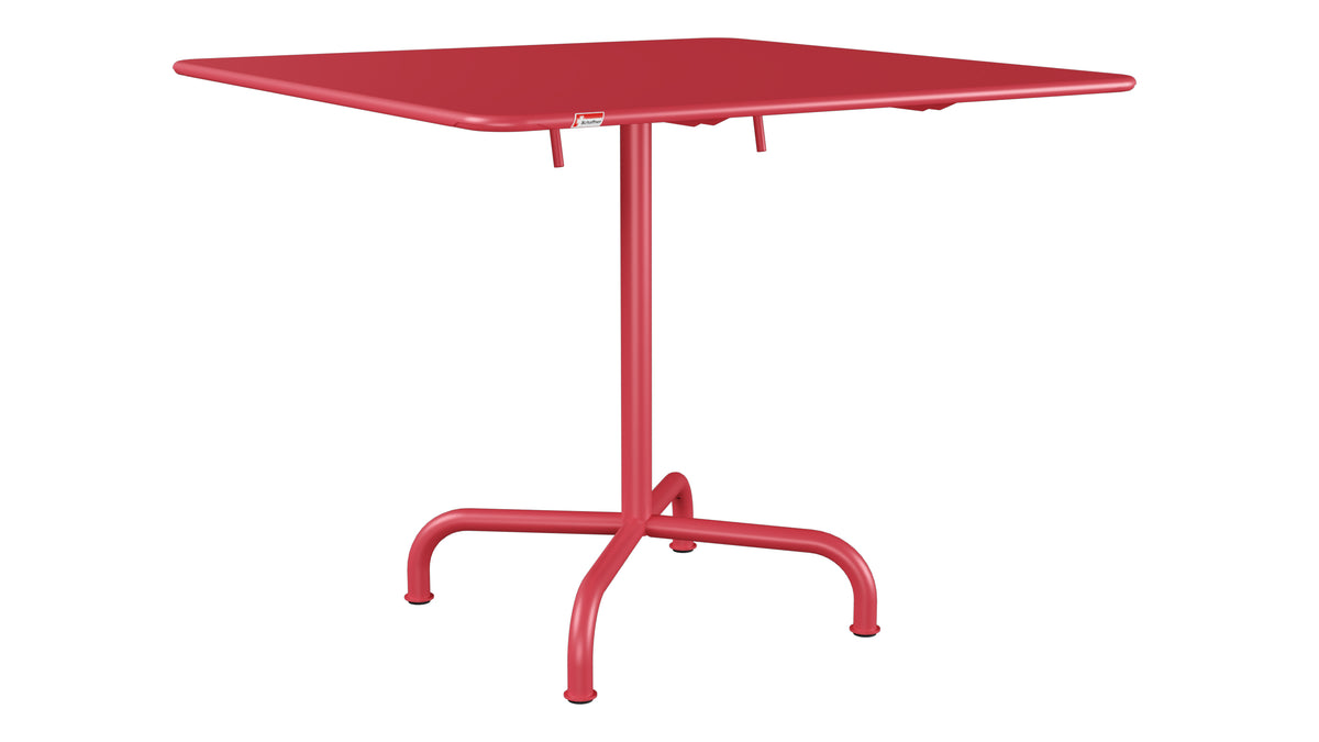 Rigi Metall-Gartentisch 90x90 klappbar in Ahornrot präsentiert im Onlineshop von KAQTU Design AG. Gartentisch ist von Schaffner