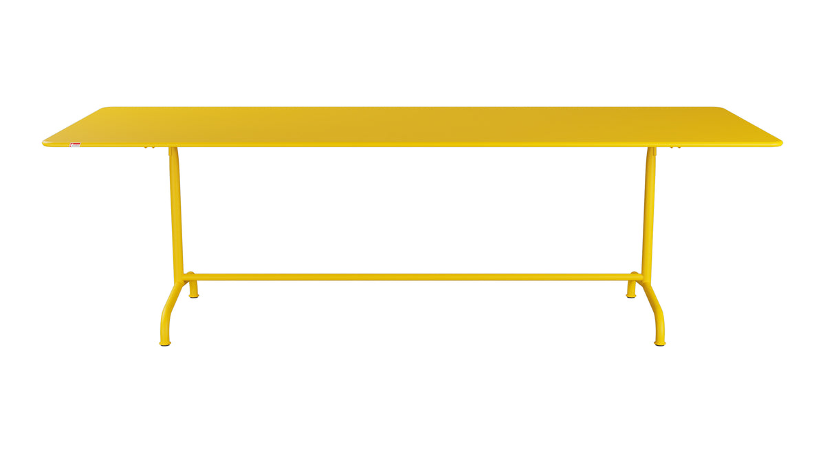 Rigi Metall-Gartentisch 240x90 klappbar in Gelb präsentiert im Onlineshop von KAQTU Design AG. Gartentisch ist von Schaffner