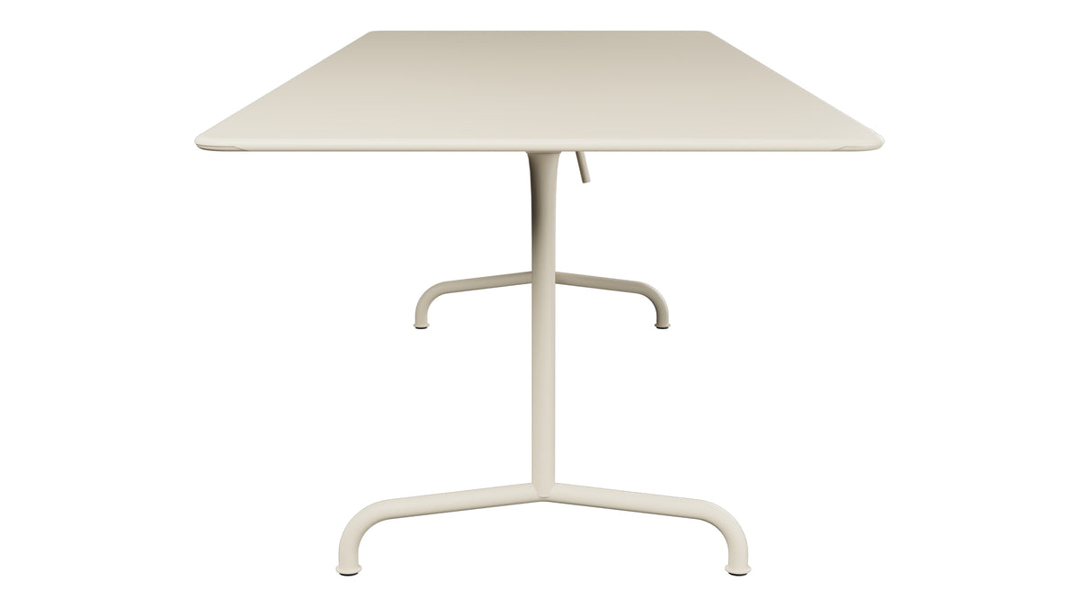Rigi Metall-Gartentisch 240x90 klappbar in Pastellsand präsentiert im Onlineshop von KAQTU Design AG. Gartentisch ist von Schaffner