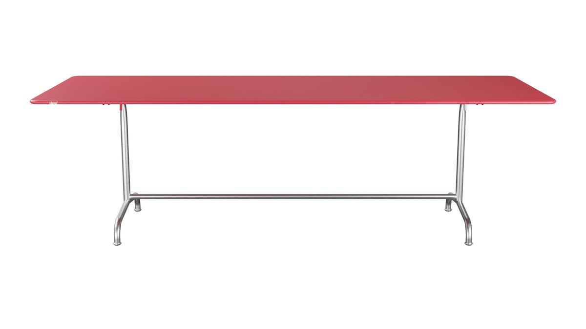 Rigi Metall-Gartentisch 240x90 klappbar in Ahornrot präsentiert im Onlineshop von KAQTU Design AG. Gartentisch ist von Schaffner