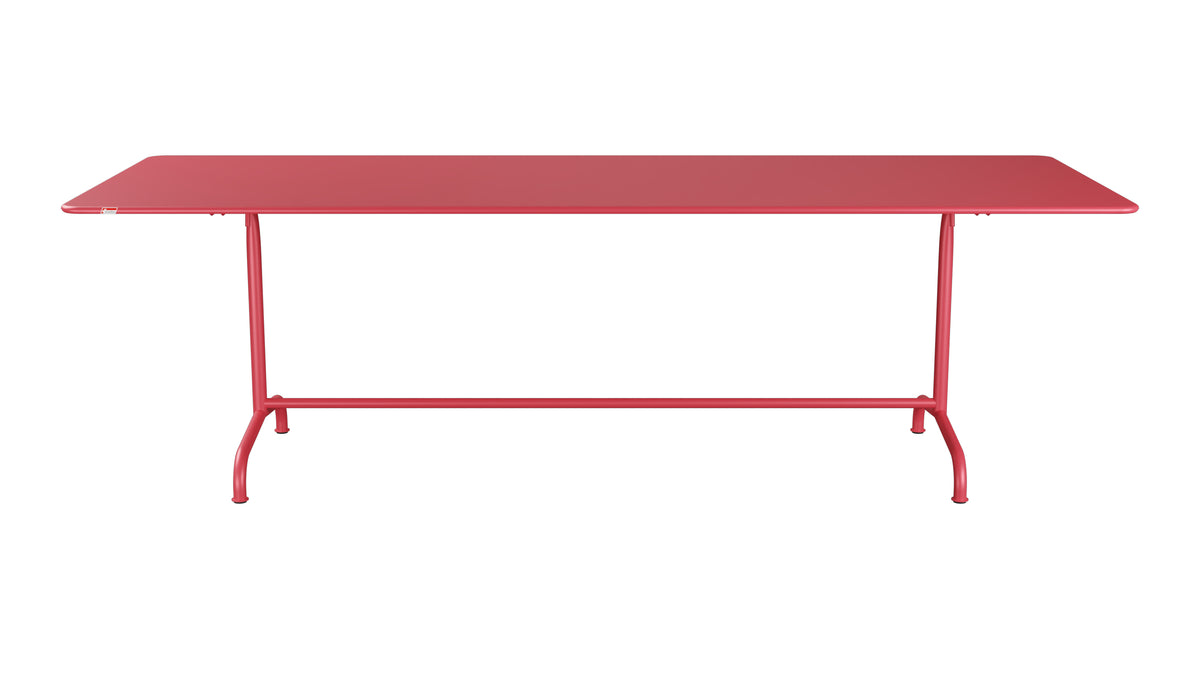Rigi Metall-Gartentisch 240x90 klappbar in Ahornrot präsentiert im Onlineshop von KAQTU Design AG. Gartentisch ist von Schaffner