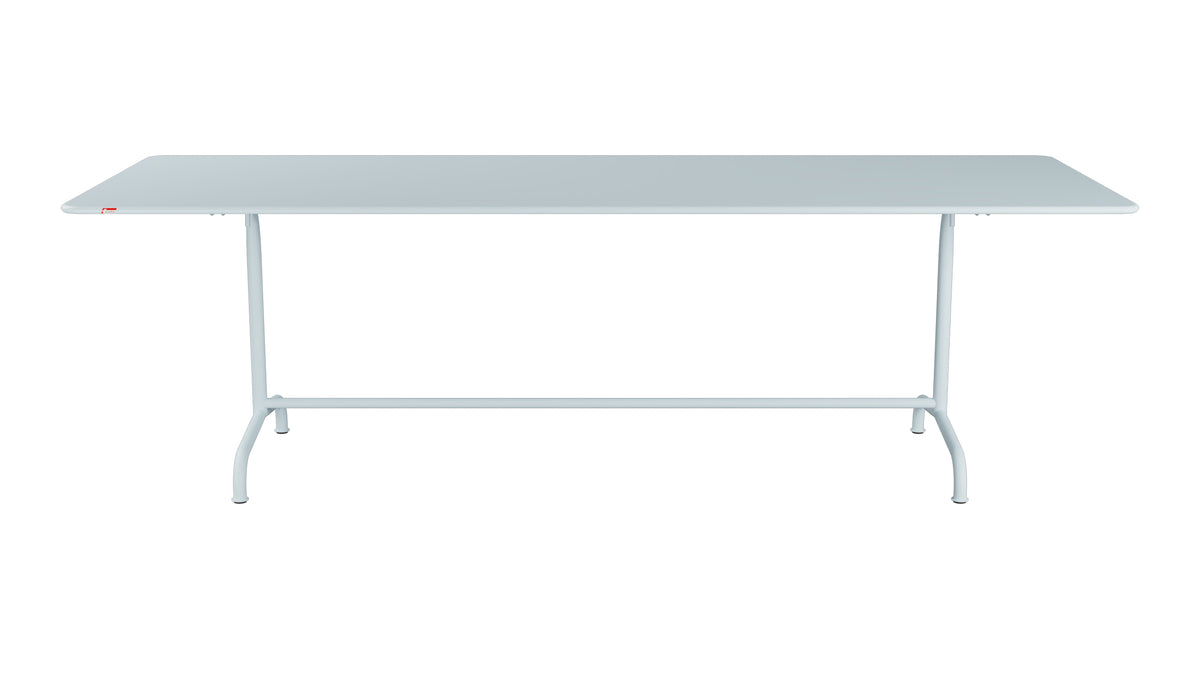 Rigi Metall-Gartentisch 240x90 klappbar in Pastellblau präsentiert im Onlineshop von KAQTU Design AG. Gartentisch ist von Schaffner