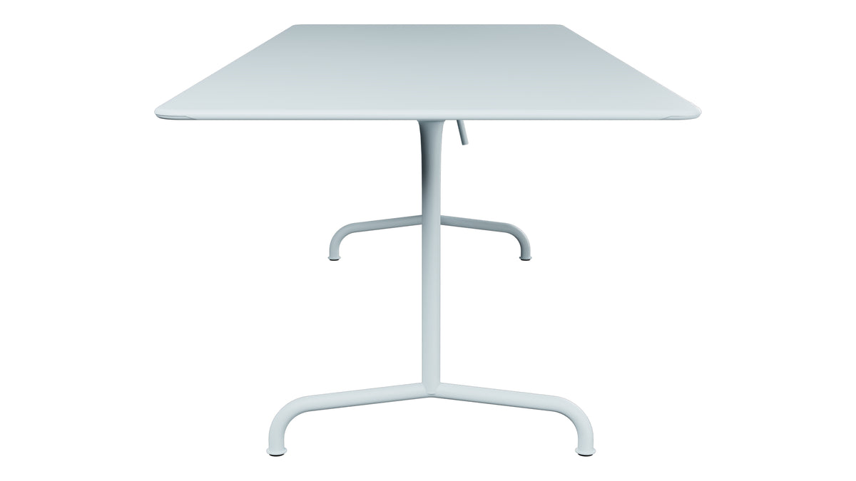 Rigi Metall-Gartentisch 240x90 klappbar in Pastellblau präsentiert im Onlineshop von KAQTU Design AG. Gartentisch ist von Schaffner