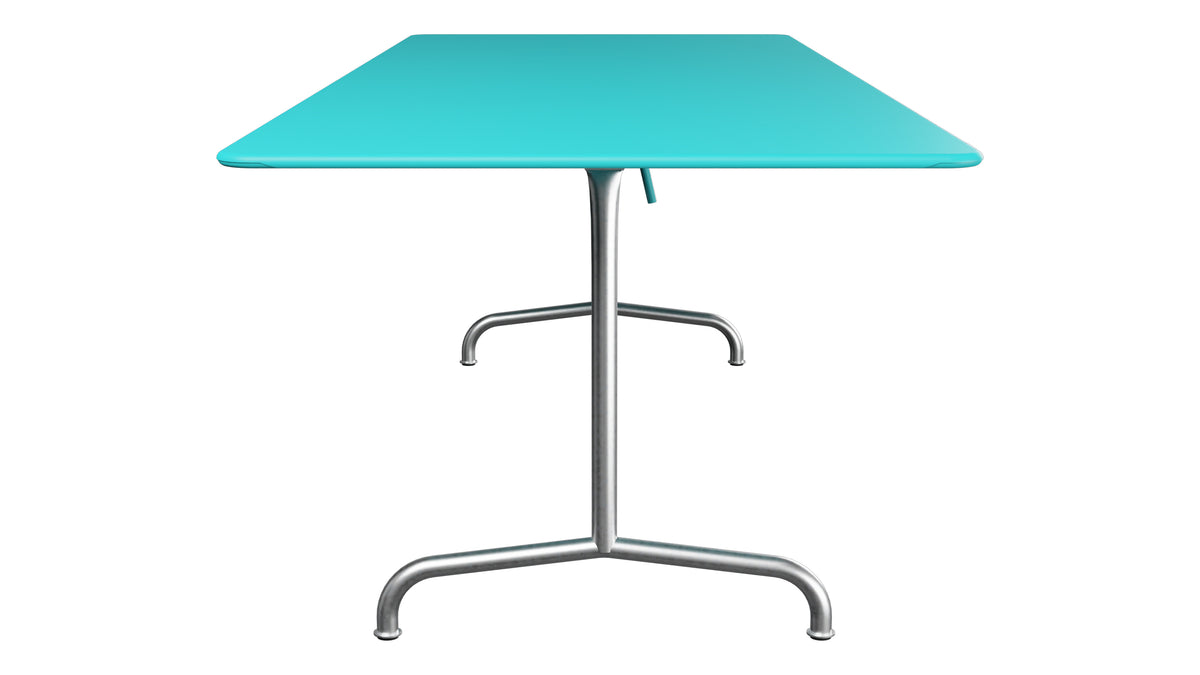 Rigi Metall-Gartentisch 240x90 klappbar in Türkis präsentiert im Onlineshop von KAQTU Design AG. Gartentisch ist von Schaffner