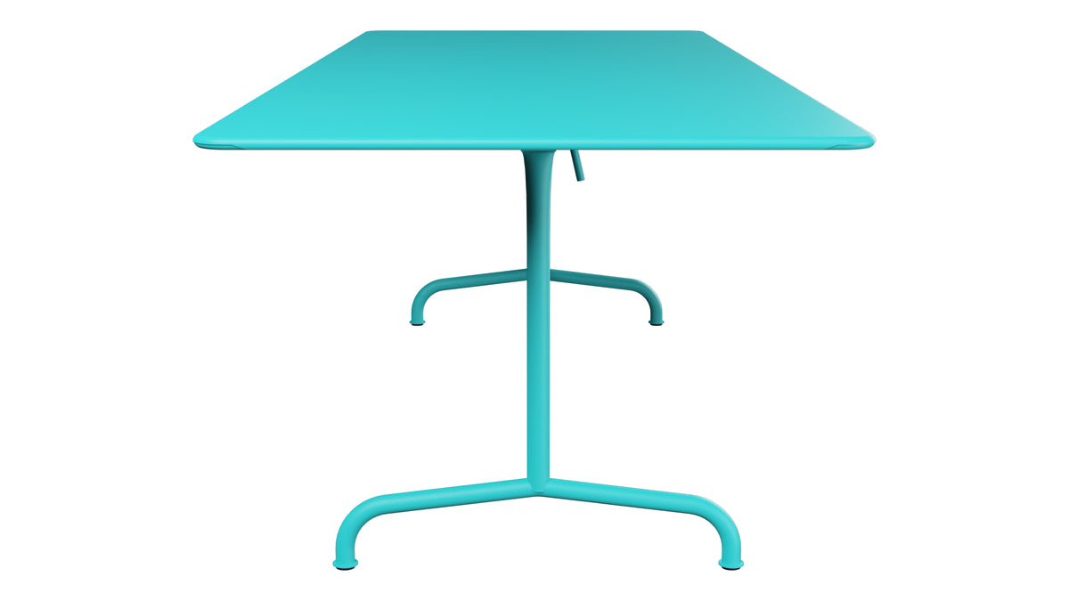Rigi Metall-Gartentisch 240x90 klappbar in Türkis präsentiert im Onlineshop von KAQTU Design AG. Gartentisch ist von Schaffner