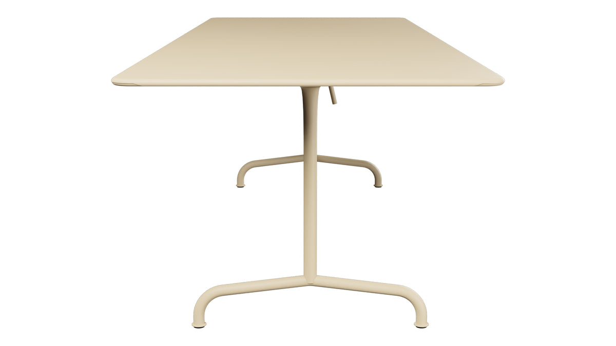 Rigi Metall-Gartentisch 240x90 klappbar in Pastellbraun präsentiert im Onlineshop von KAQTU Design AG. Gartentisch ist von Schaffner
