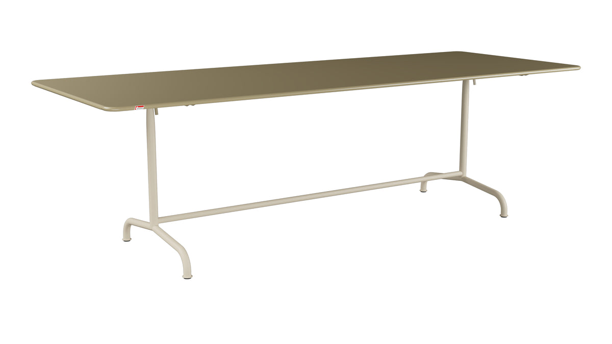 Rigi Metall-Gartentisch 240x90 klappbar in Champagner präsentiert im Onlineshop von KAQTU Design AG. Gartentisch ist von Schaffner