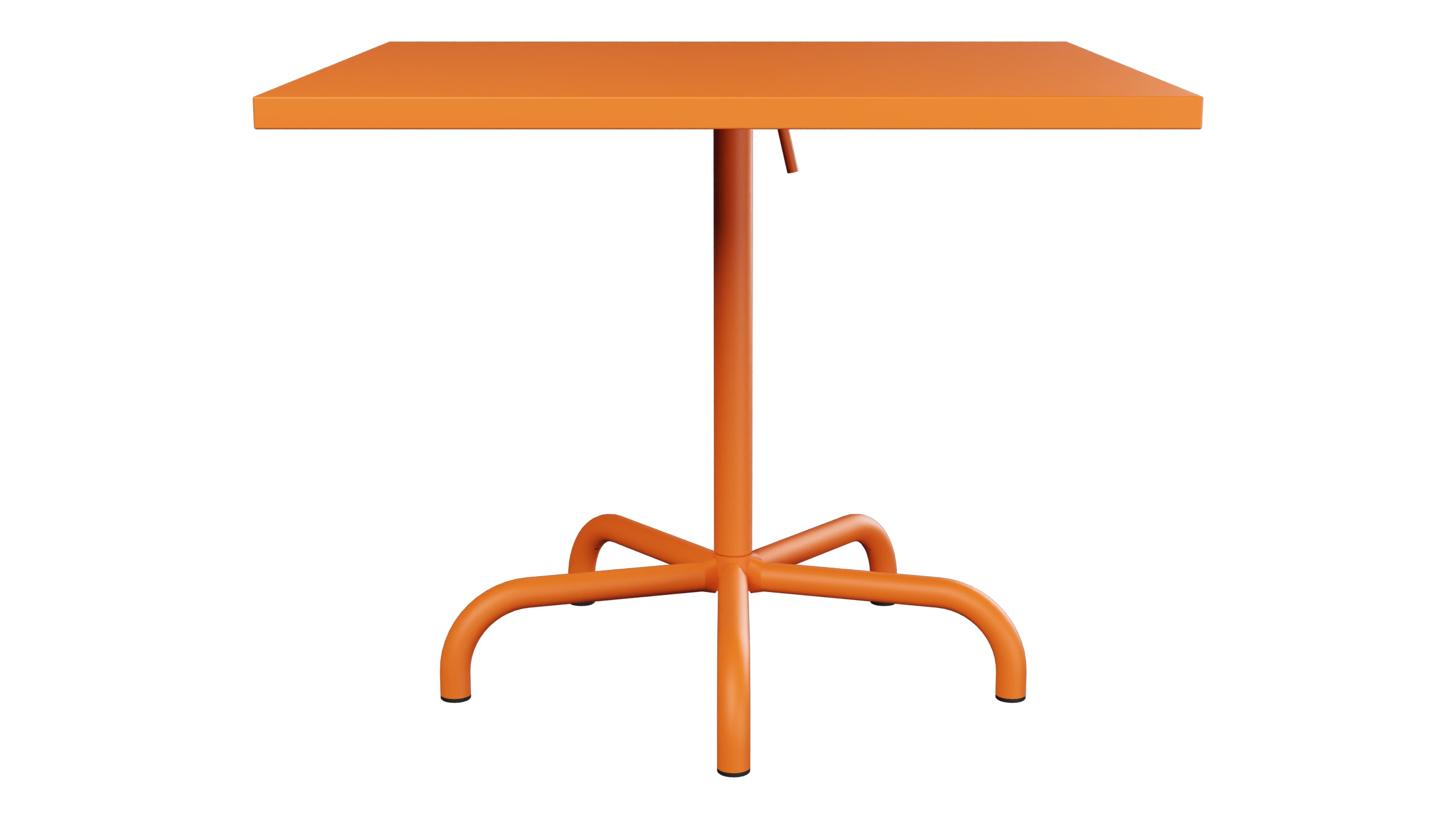 Säntis Metall-Gartentisch 90x90 klappbar in Orange präsentiert im Onlineshop von KAQTU Design AG. Gartentisch ist von Schaffner