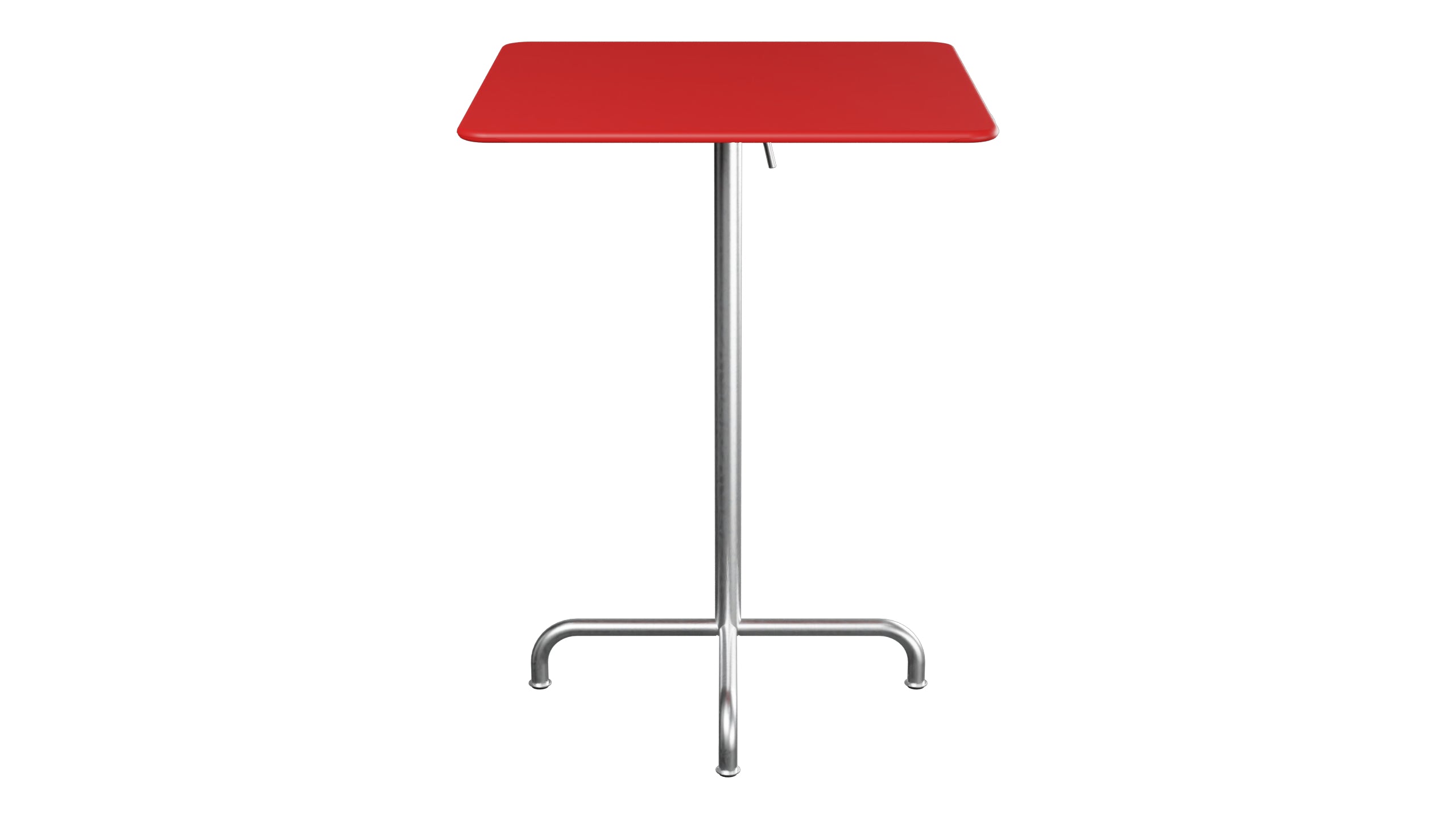 Rigi Metall-Stehtisch Outdoor 80x80 / 110 klappbar in Rot präsentiert im Onlineshop von KAQTU Design AG. Hochtisch Outdoor ist von Schaffner