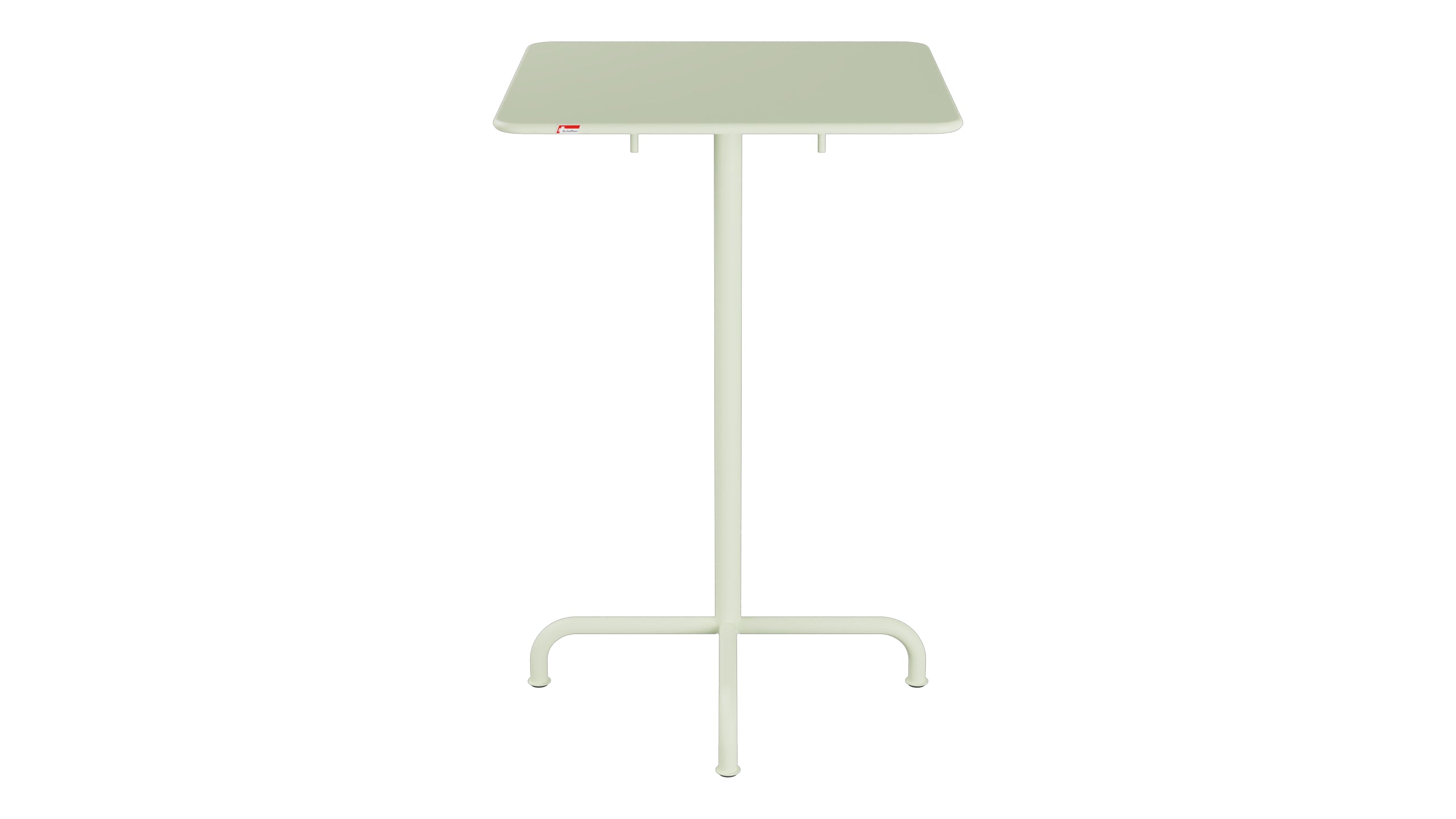 Rigi Metall-Stehtisch Outdoor 70x70 / 110 klappbar in Pastellgrün präsentiert im Onlineshop von KAQTU Design AG. Hochtisch Outdoor ist von Schaffner