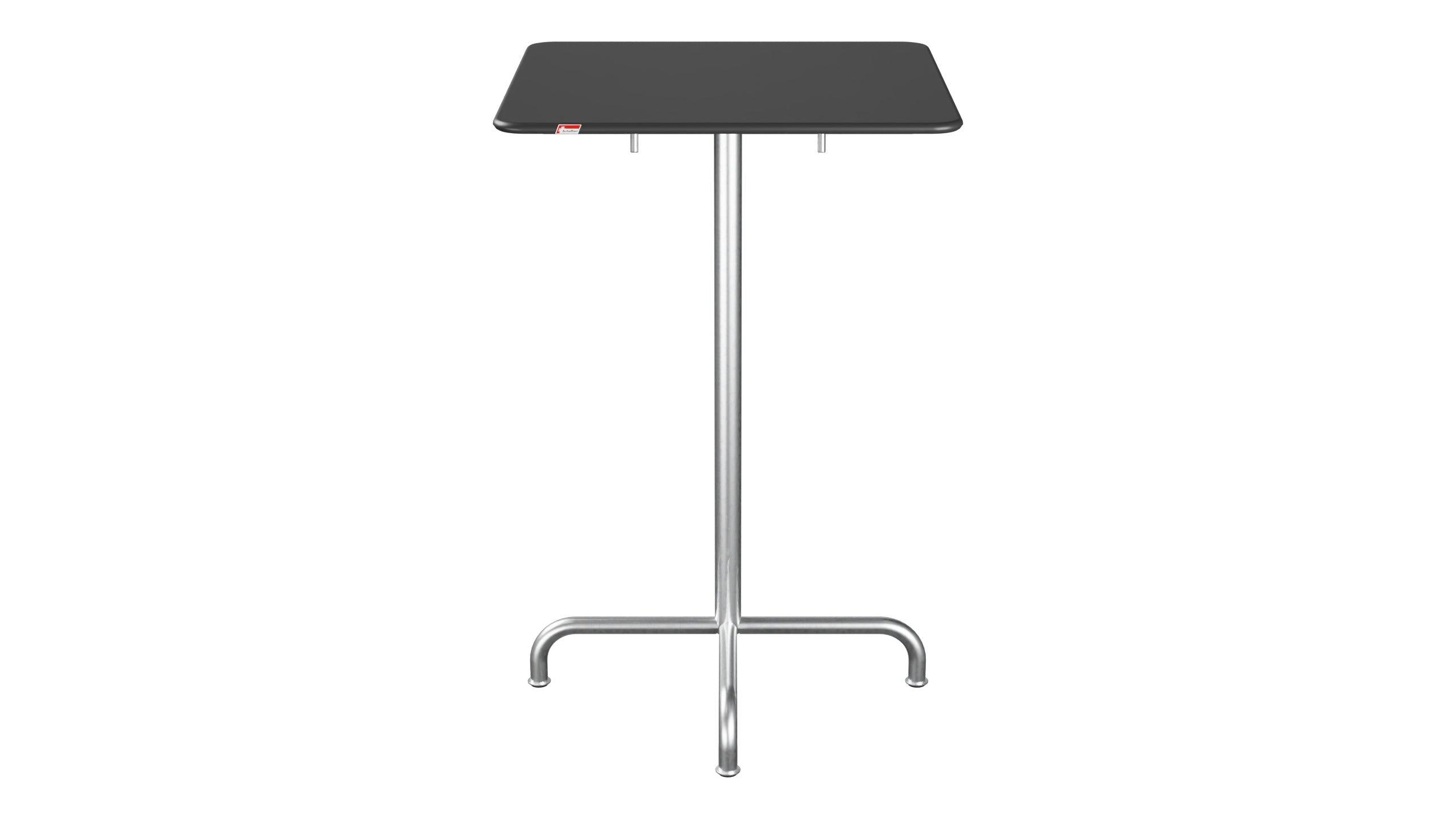 Rigi Metall-Stehtisch Outdoor 70x70 / 110 klappbar in Anthrazit präsentiert im Onlineshop von KAQTU Design AG. Hochtisch Outdoor ist von Schaffner